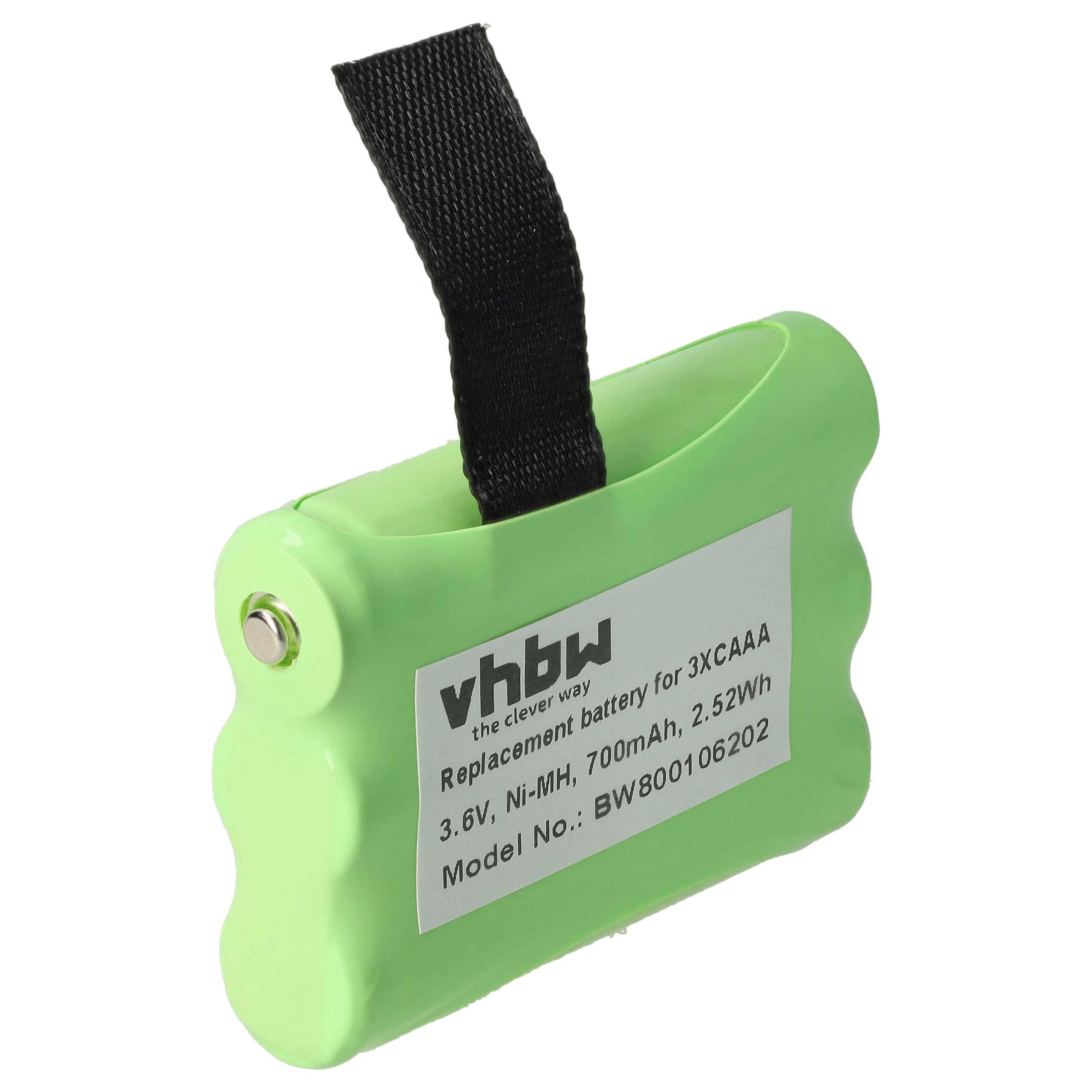 vhbw Akku kompatibel mit Motorola SX600, SX800, SX800R, SX500R, FV300, FV500, FV700, SX900, FV700R, SX900R Funkgerät, Walkie Talkie (700 mAh, 3,6