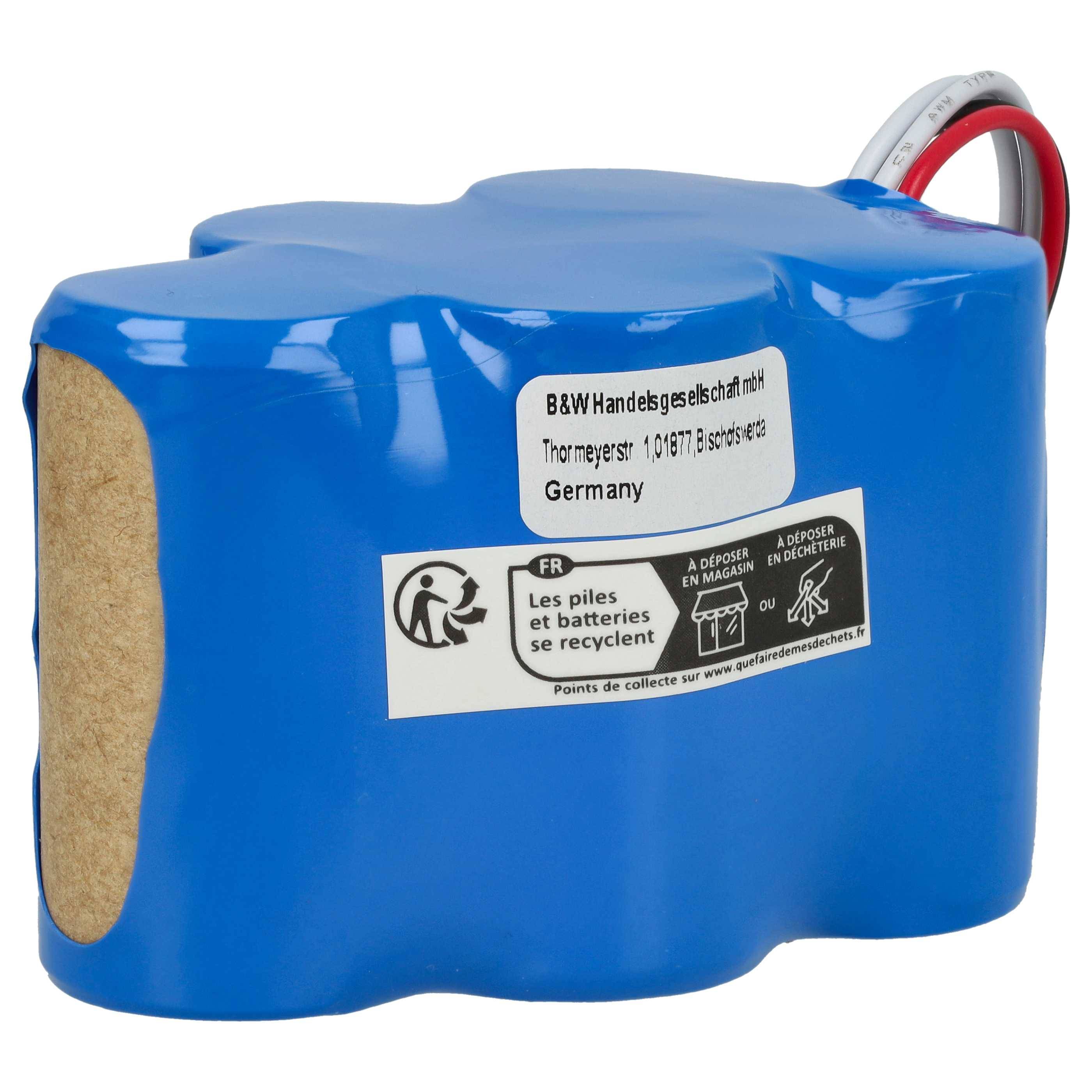 vhbw 1x Akku kompatibel mit Ecovacs Deebot D715, D780, D630 Saugroboter (3300 mAh, 6 V, NiMH)