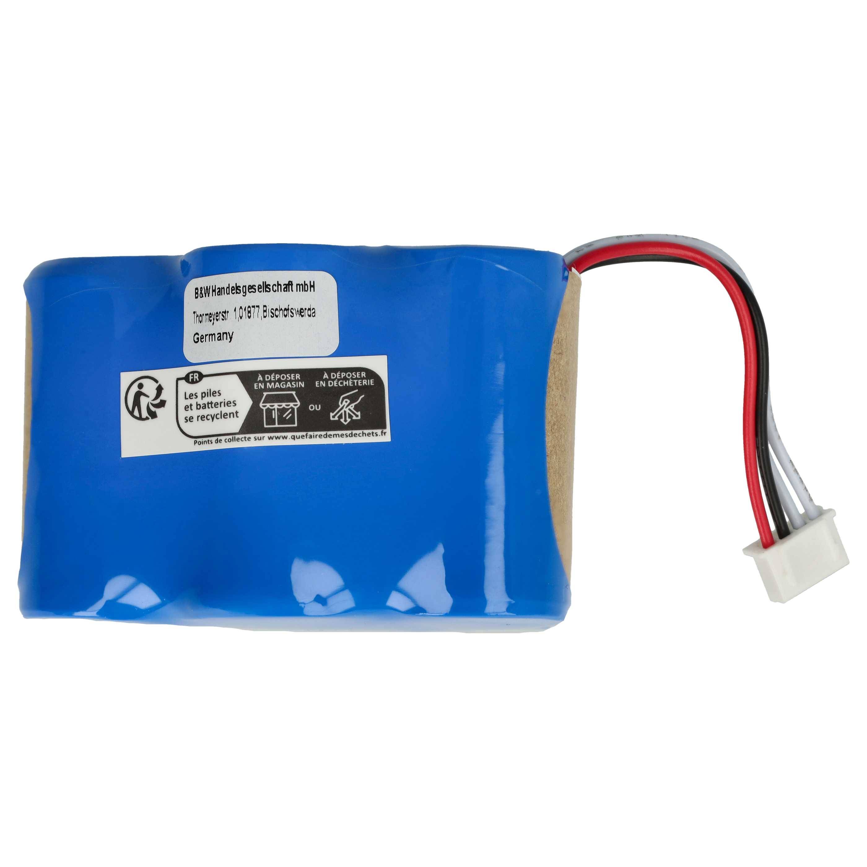 vhbw 1x Akku kompatibel mit Ecovacs Deebot D66, D68, D650, D660, D680 Saugroboter (3300 mAh, 6 V, NiMH) - Ersatz für 205-0001, 945-0005, 945-0006