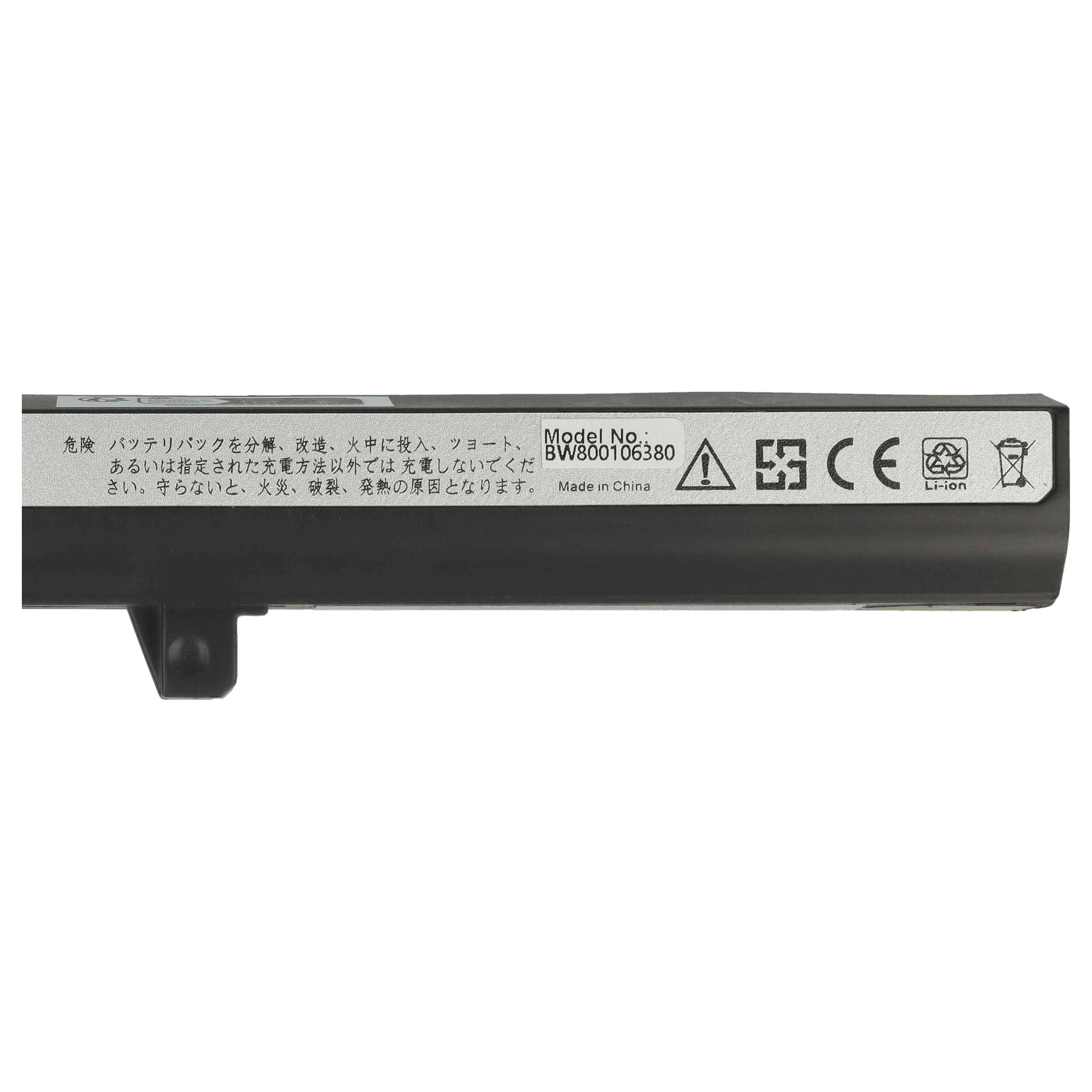 vhbw Akku kompatibel mit Toshiba Dynabook UX/ 23JBR, UX/ 23JWH, UX/ 24JBR, UX/ 24JWH Notebook (2200 mAh, 10,8 V, Li-Ion)