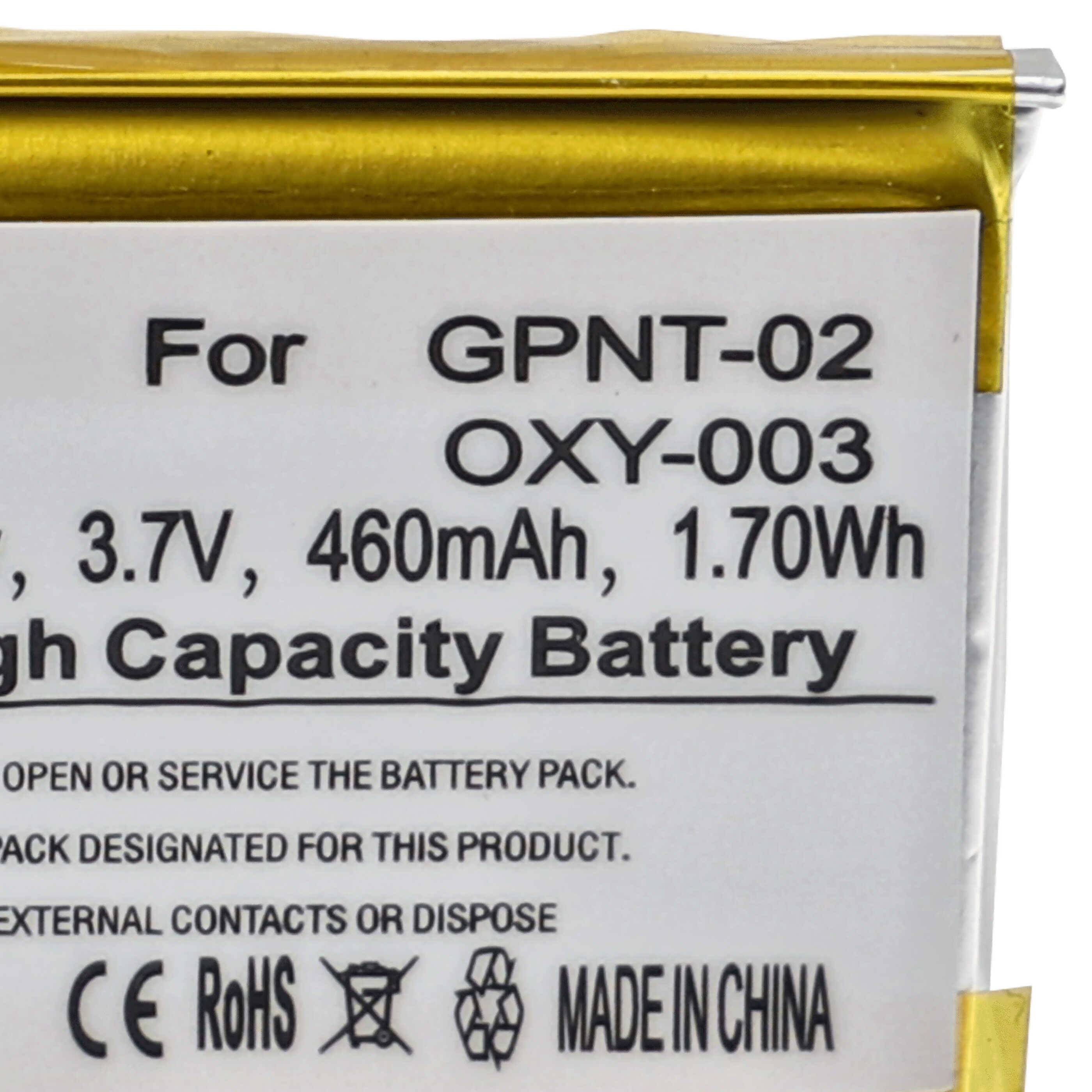 vhbw Akku kompatibel mit Nintendo GameBoy Micro (GBM) Spielekonsole - Ersatz für Nintendo OXY-001, OXY-003,GPNT-02 - (Li-Polymer, 460mAh, 3.7V)