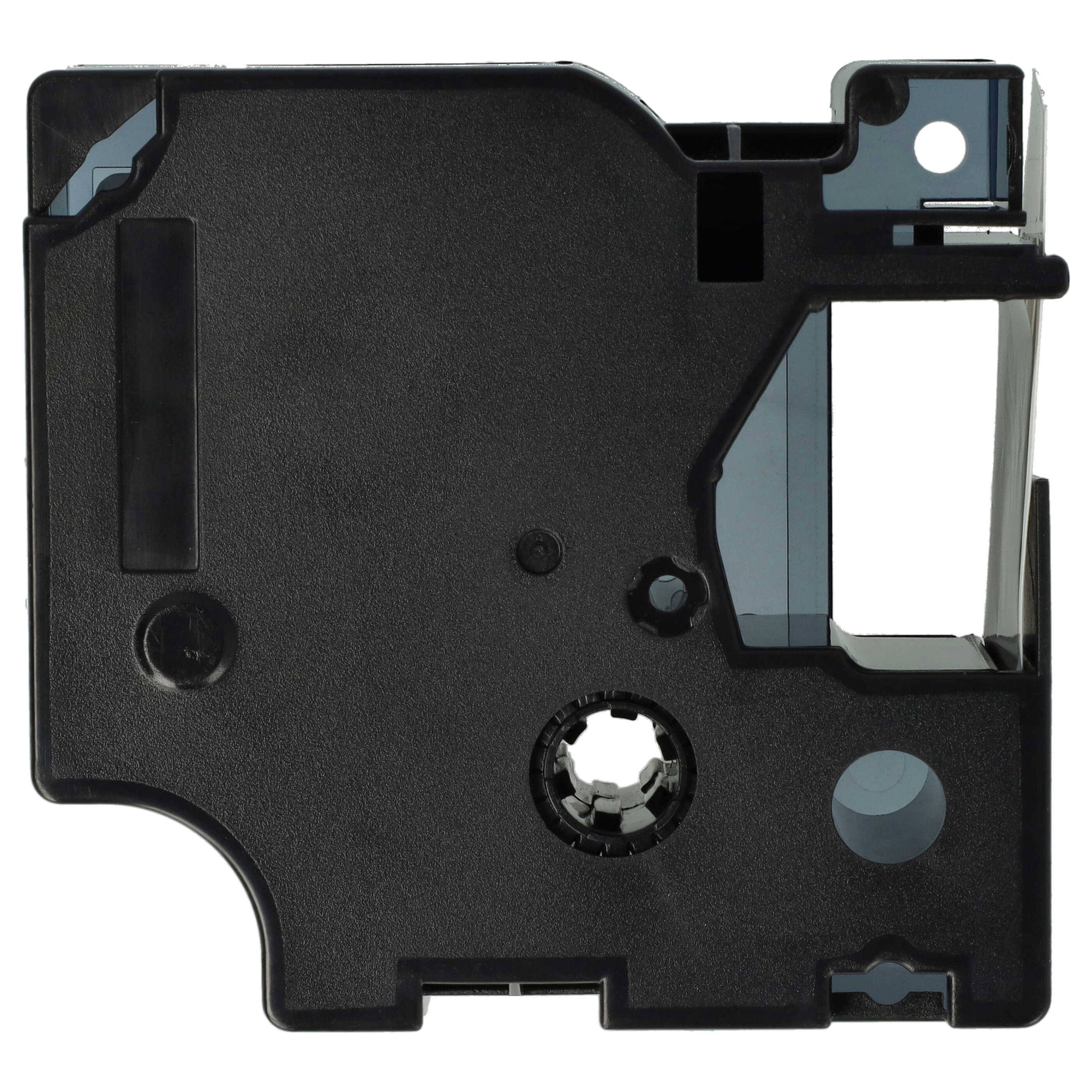 vhbw 10x Schriftband-Kassette kompatibel mit Dymo LabelWriter Duo 400, Duo, Duo 450 Etiketten-Drucker 7m x 24mm Schwarz auf Weiß