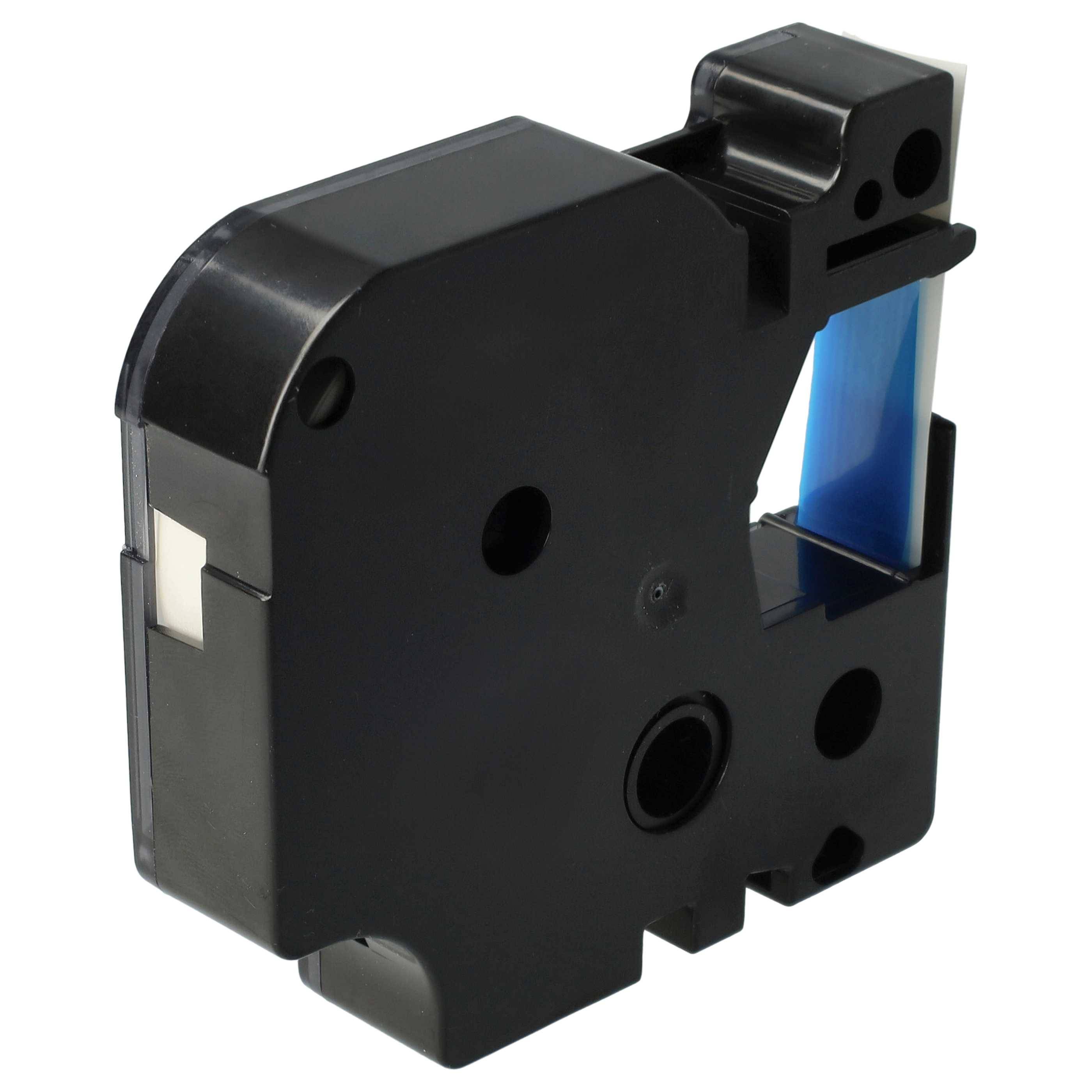 vhbw Schriftband-Kassette kompatibel mit Dymo LabelPoint 150, 300, 350, 200, 250, 100 Etiketten-Drucker 7m x 12mm Blau auf Weiß