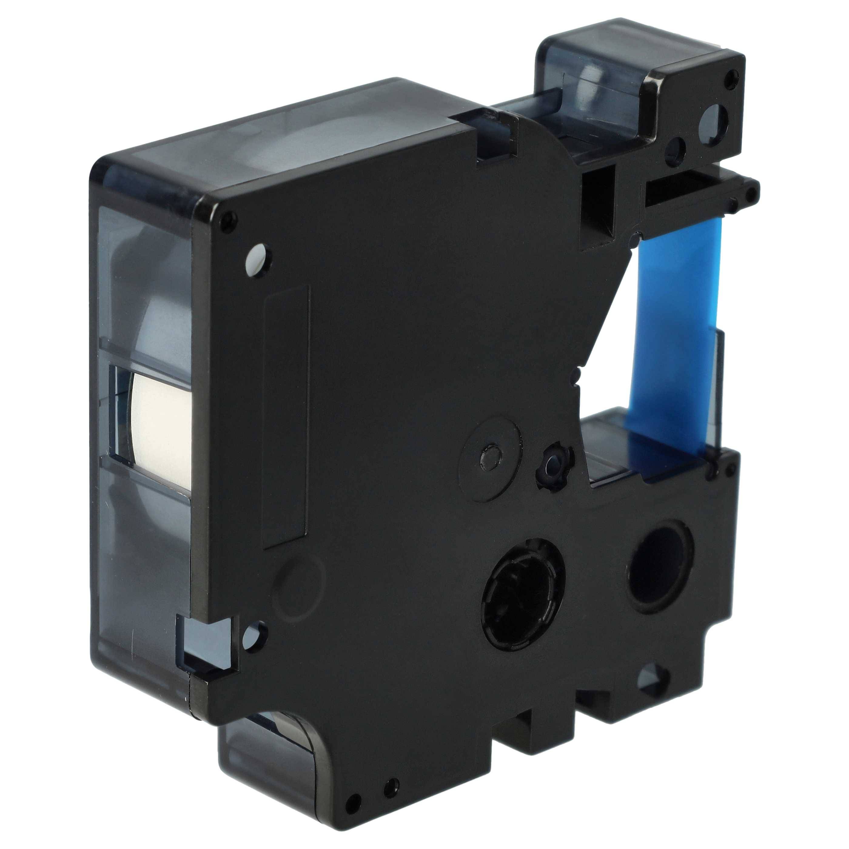 vhbw Schriftband-Kassette kompatibel mit Dymo LabelManager 420P | 400, 450, 300, 350, 280, 360D, 350D Etiketten-Drucker 7m x 9mm Blau auf