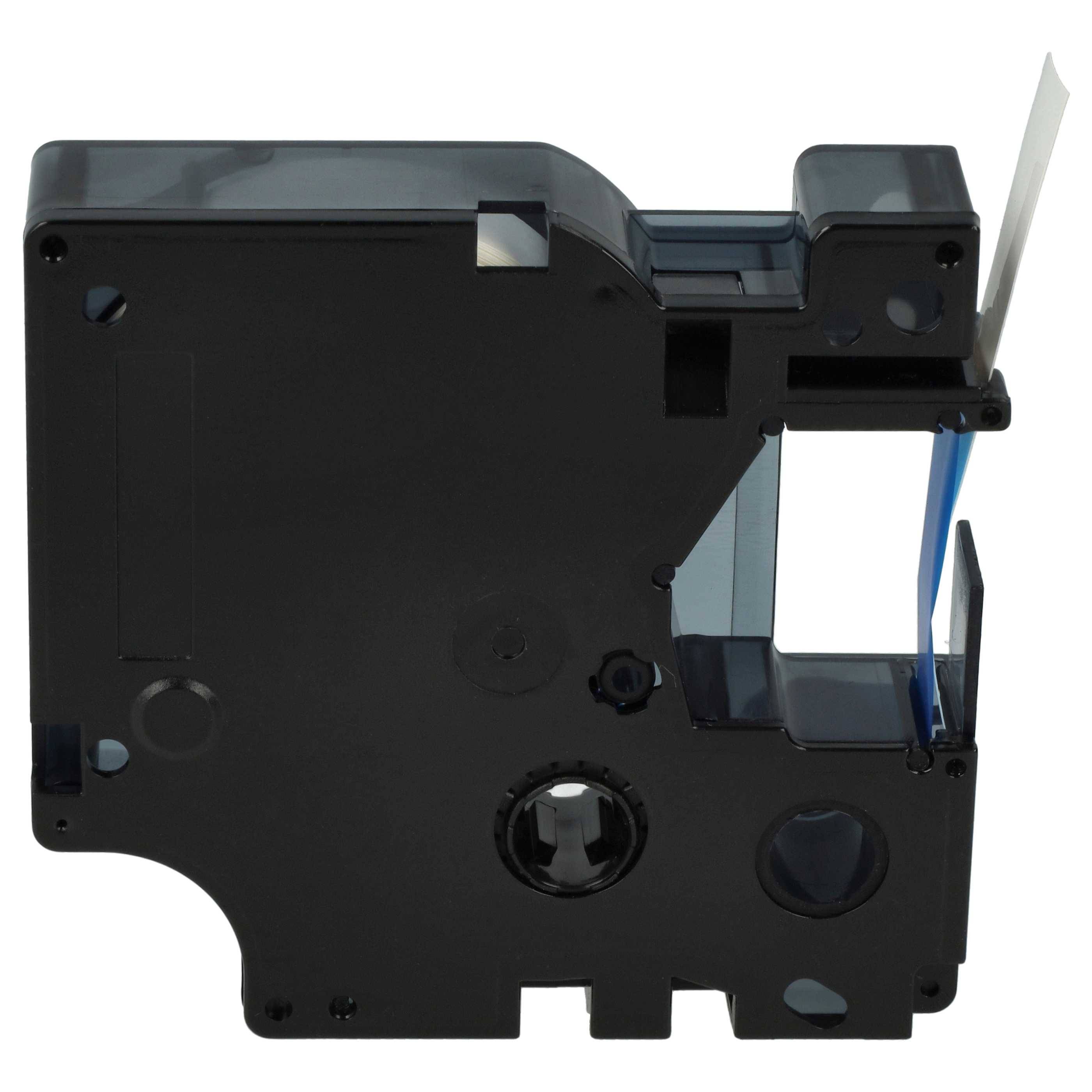 vhbw Schriftband-Kassette kompatibel mit Dymo LabelManager 420P, 400, 450D, 450, 500, 300, 350, 360D, 350D Etiketten-Drucker 7m x 9mm Blau auf Weiß