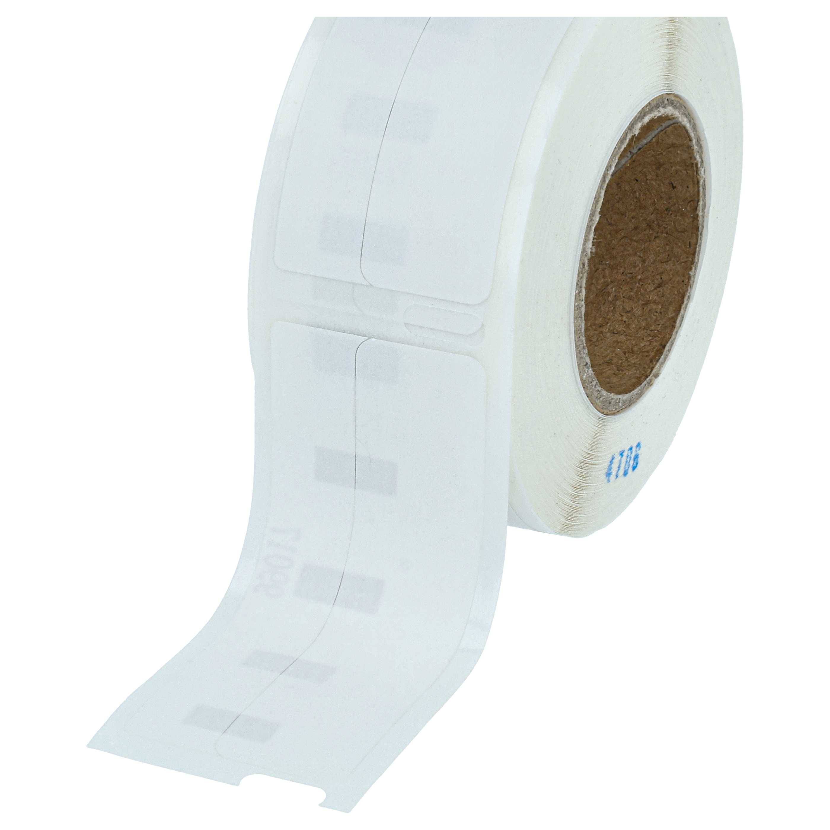 vhbw 5x Etiketten-Rolle kompatibel mit Dymo LabelWriter EL40 | EL60, 330 II, LW400 Etiketten-Drucker Weiß (220 Etiketten), 12mm x 50mm