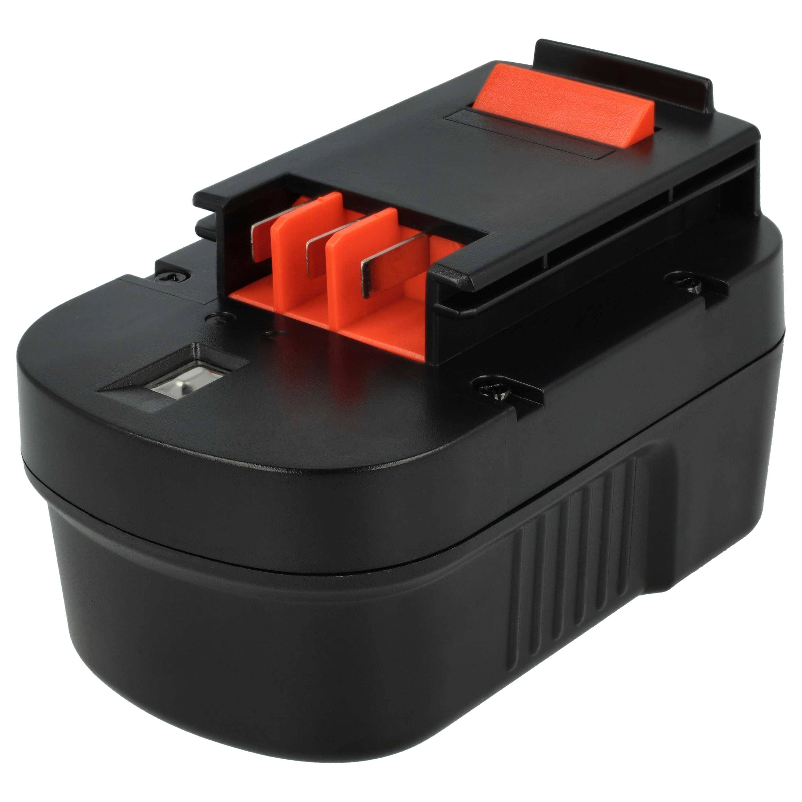 vhbw 1x Akku kompatibel mit Black & Decker FIRSTORM BD14PSK, FS1402D, FS14PS, FS1400D, FS1400D-2 Werkzeug (3300 mAh, NiMH, 14,4 V)