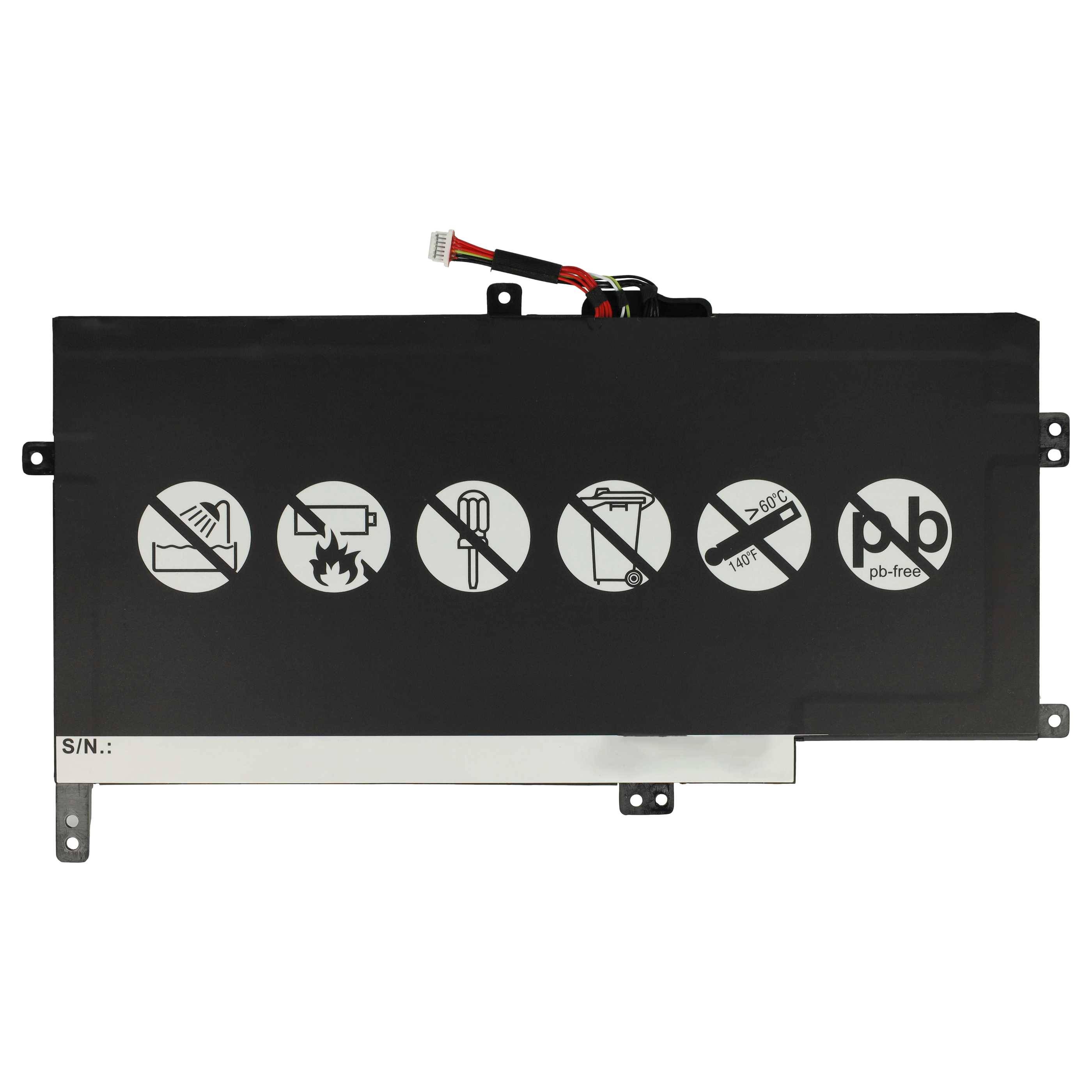 vhbw Akku kompatibel mit HP Envy 6-1004TX, 6-1004TU, 6-1005TX, 6-1005TU, 6-1003TU, 6-1003TX Notebook (4050 mAh, 14,8 V, Li-Polymer)