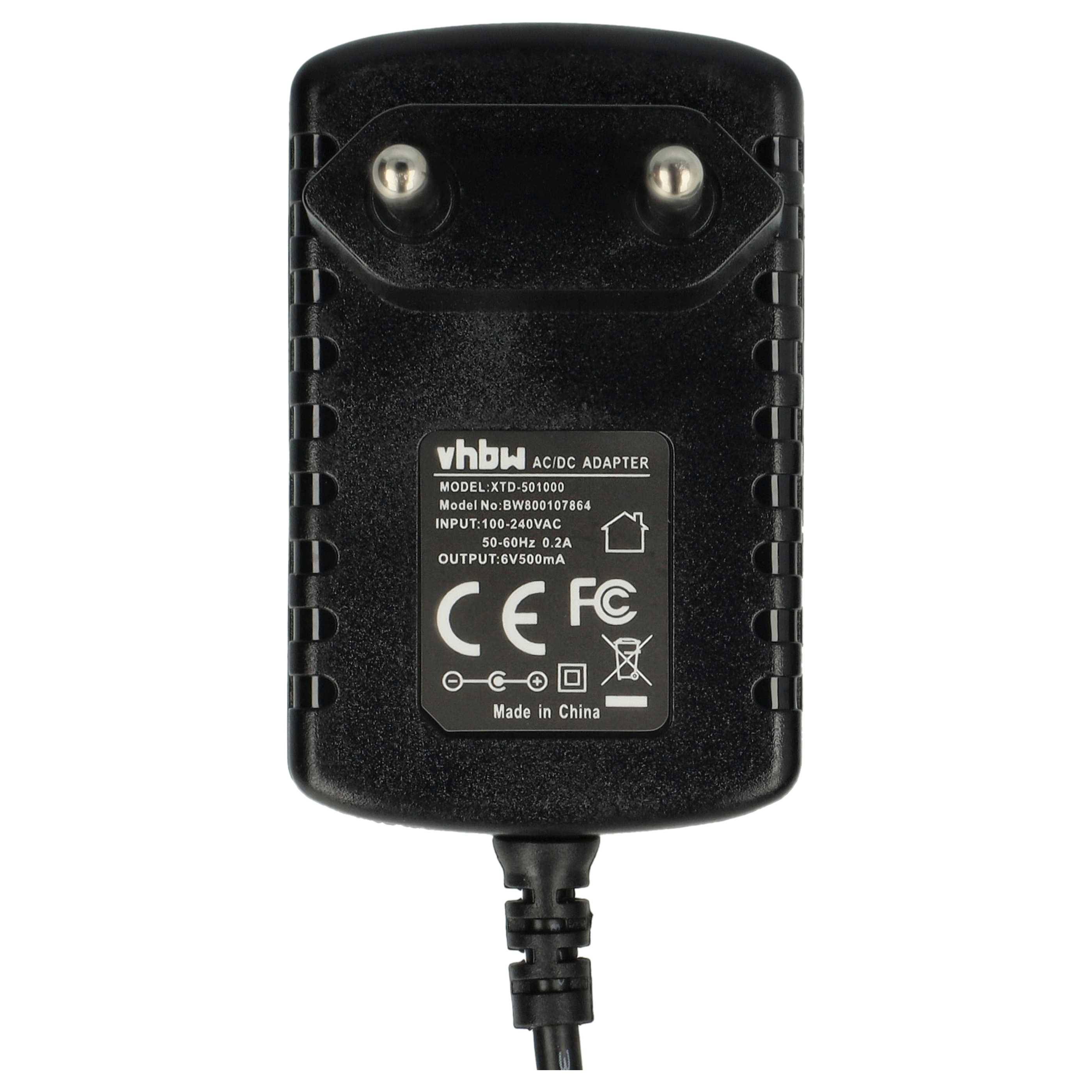 vhbw Netzteil kompatibel mit Boso Medicus Control, Family, Prestige, Uno Blutdruckmessgerät - 140 cm - Ersatz für Boso Medicus TB-233C 410-7-150