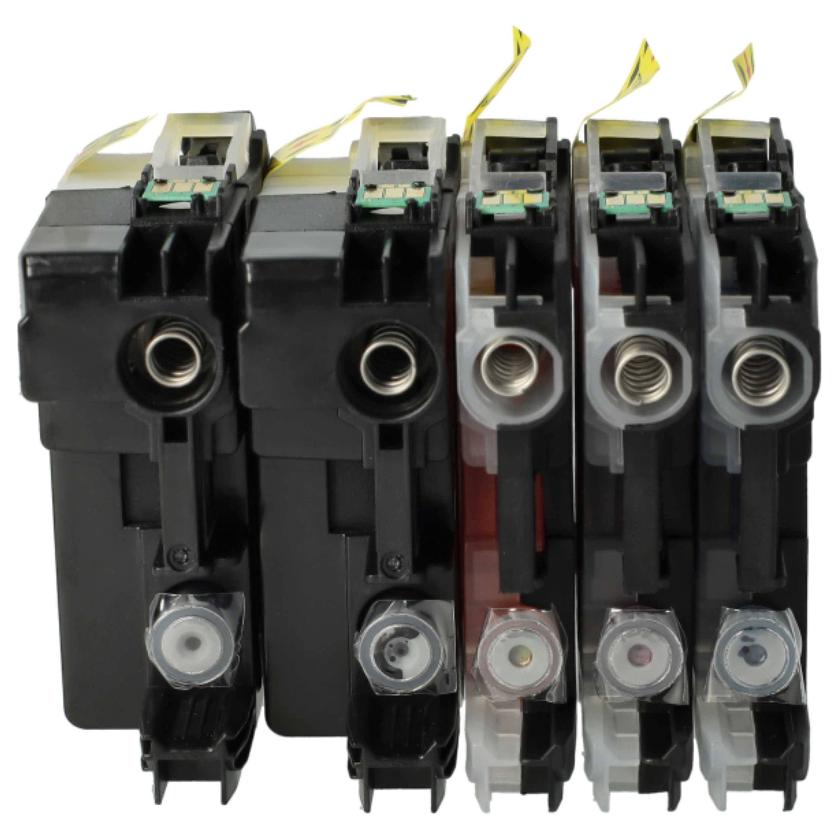 vhbw 15x Tintenpatronen kompatibel mit Brother DCP-J 4110DW, 4110W Drucker + Chip (Kompatibel)