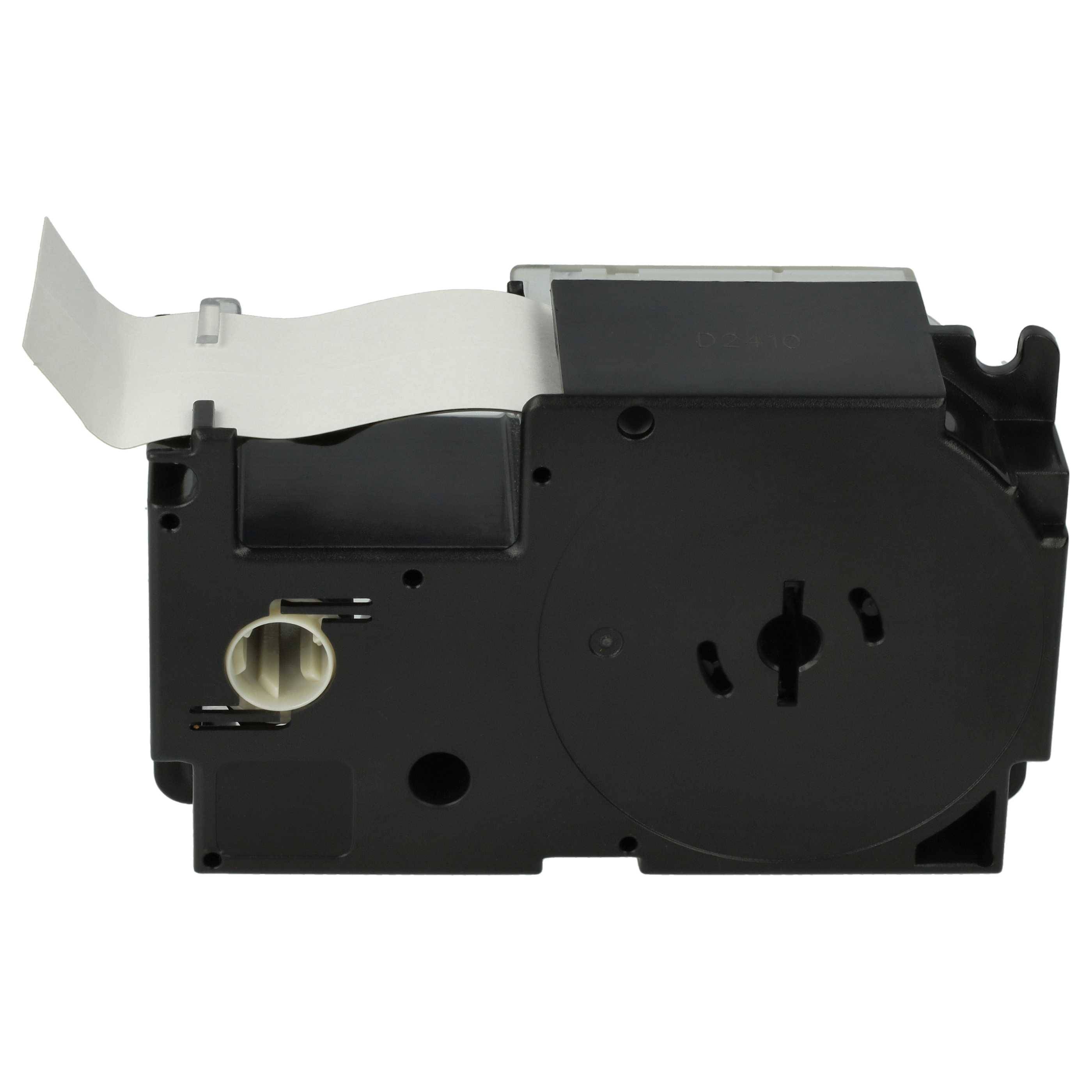 vhbw Kassette Patronen Schriftband 24 mm kompatibel mit Casio KL-820, KL-7400, KL-200E, KL-8100, KL-8200, KL-C500, CW-L300 Ersatz für XR-24YW