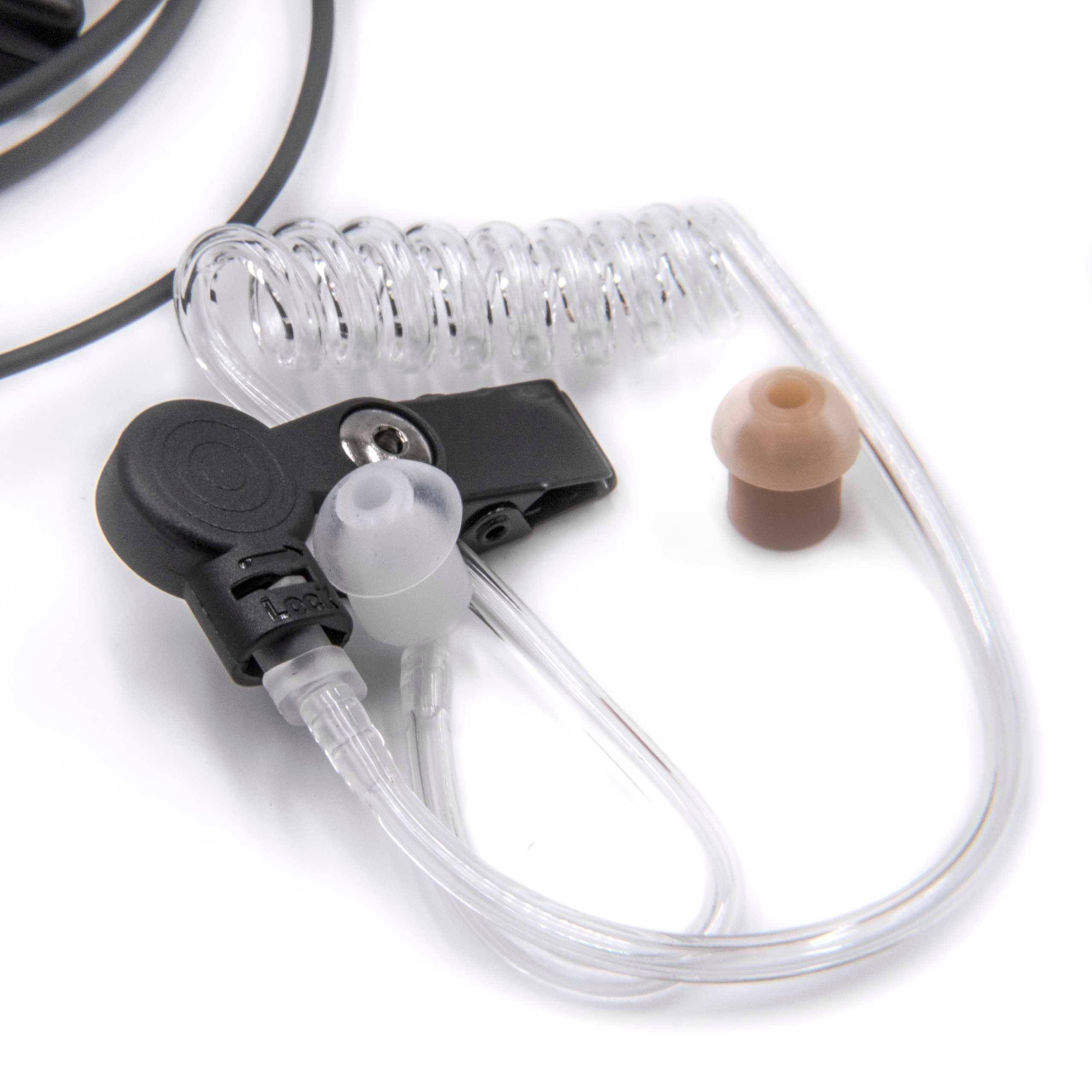 vhbw Headset kompatibel mit Yaesu / Vertex VX-130, VX-140, VX-146, VX-160, VX-180, VX-210A, VX-230, VX-231, VX-246, VX-350, VX-351 Funkgerät