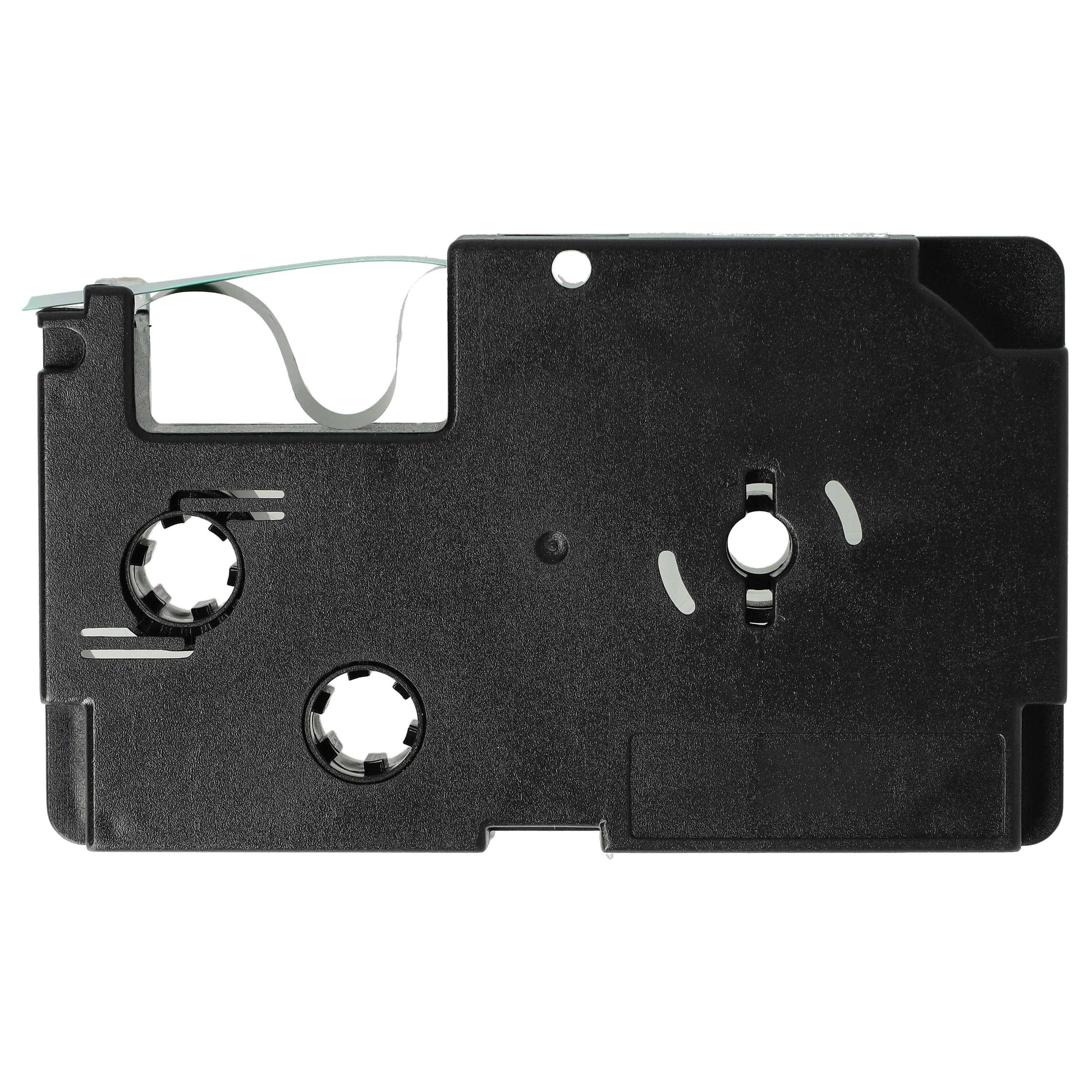 vhbw Schriftband-Kassette kompatibel mit Casio KL-200, KL-2000, KL-130, KL-100E, KL-120, KL-1500, CW-L300 Etiketten-Drucker 8m x 9mm Schwarz au