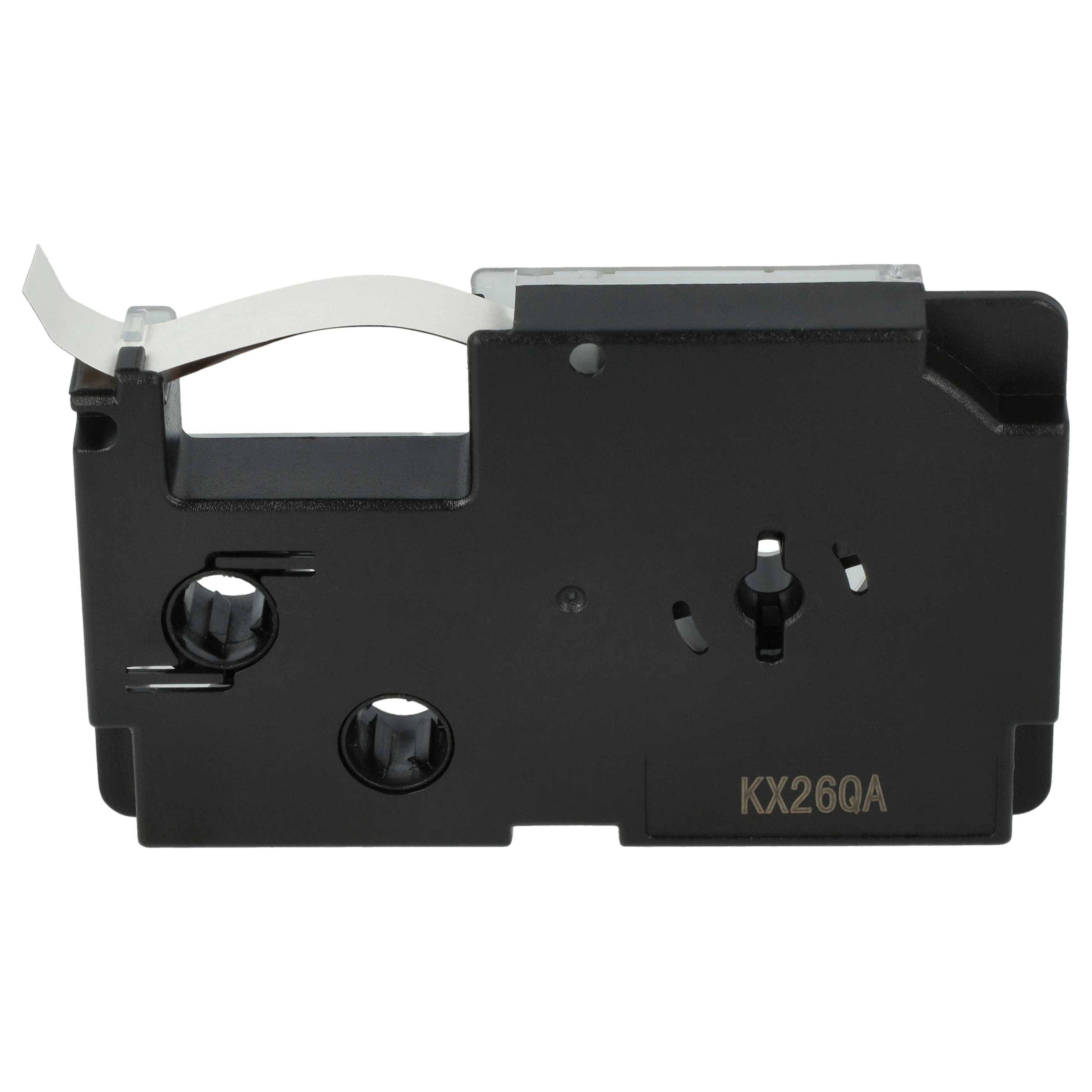 vhbw Schriftband-Kassette kompatibel mit Casio KL-P1000 | KL-HD1 Etiketten-Drucker 8m x 9mm Schwarz auf Gold