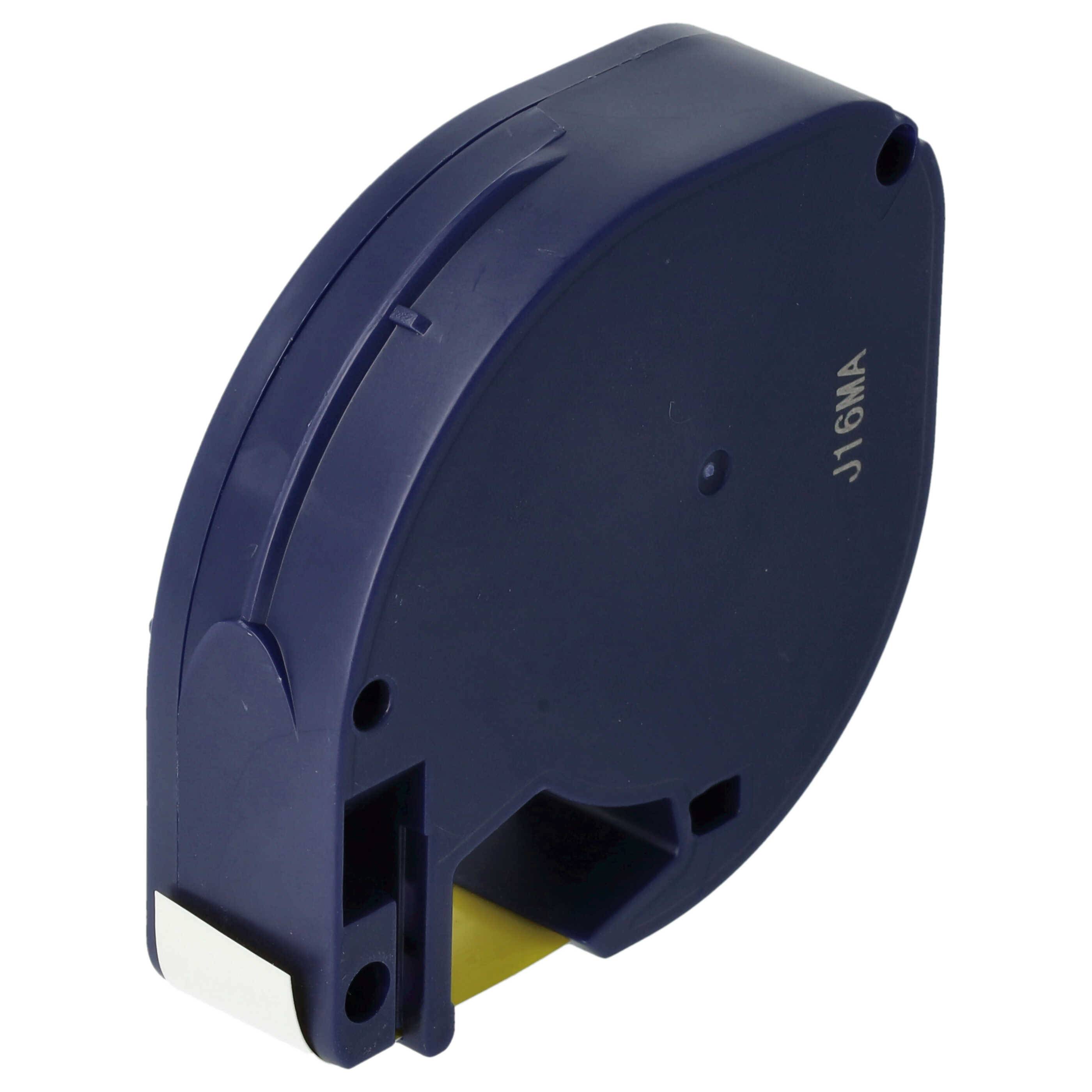 vhbw Schriftband-Kassette Ersatz für Dymo 91202 für Etiketten-Drucker 4m x 12mm Schwarz auf Gelb