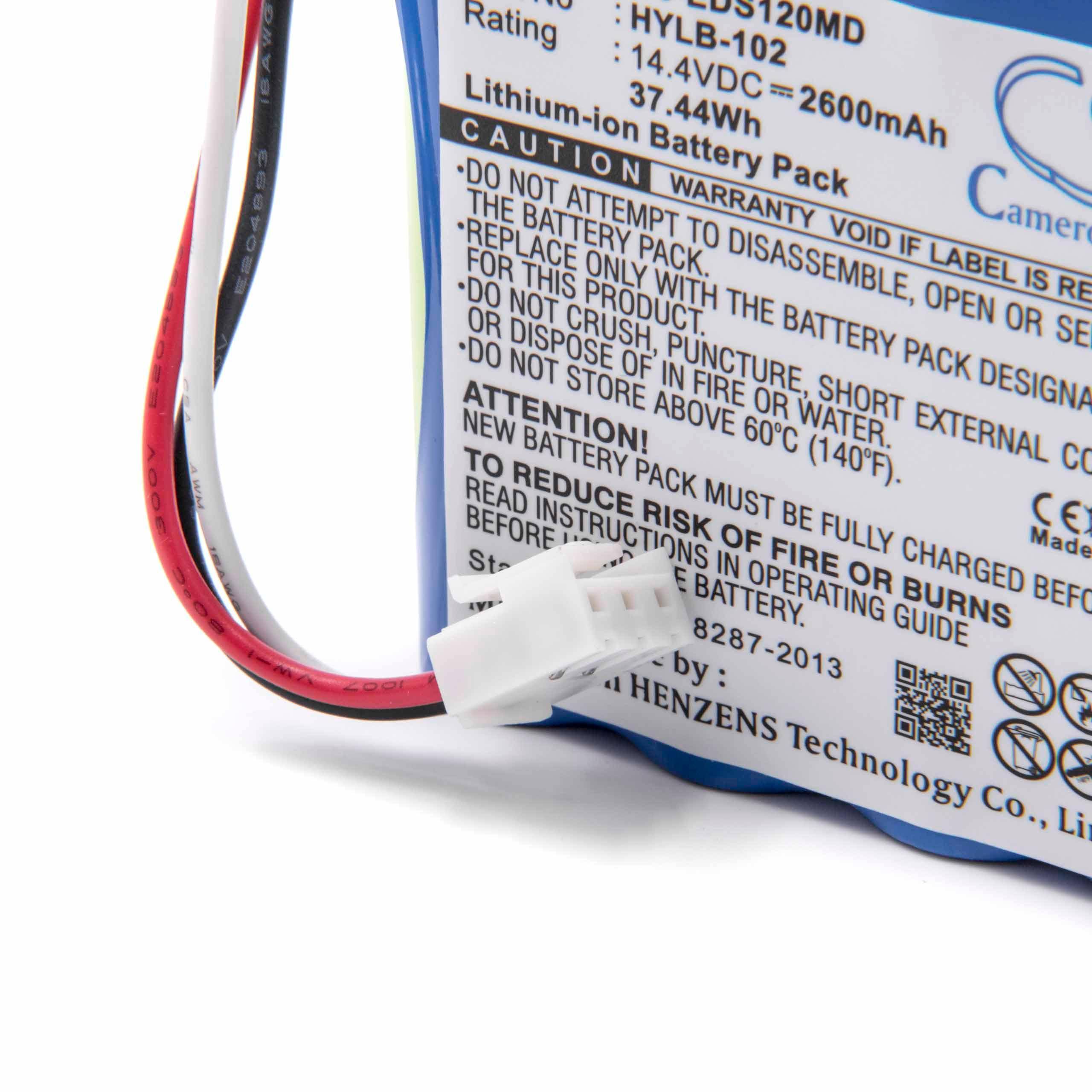vhbw Akku Ersatz für Mindray SE-601A für Medizintechnik (2600 mAh, 14,4 V, Li-Ion)