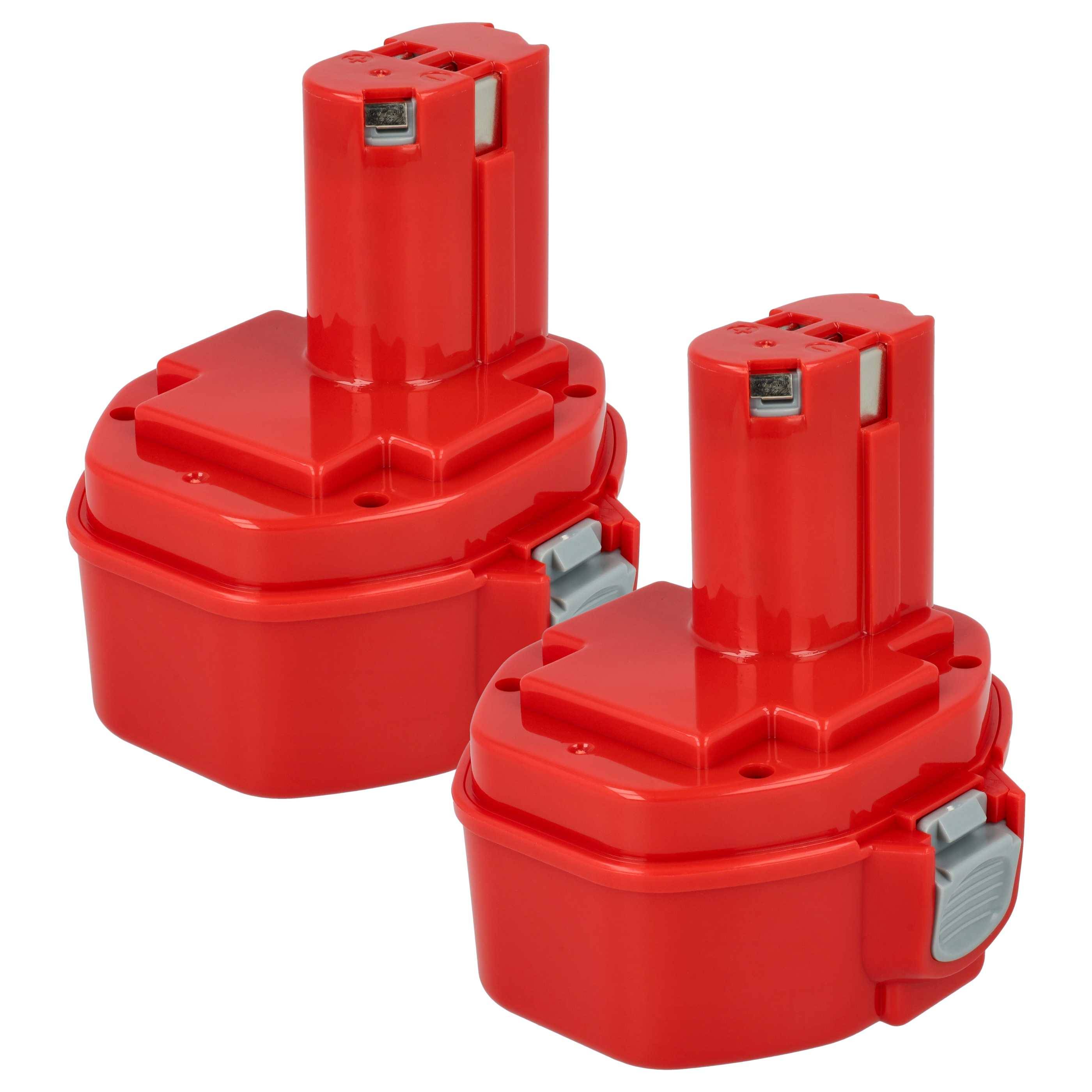 vhbw 2x Akku kompatibel mit Makita 8433DWDE, 8433DWAE, 8434DWFE, 8433DWFE, JR140D, BMR100, JR140DWA Werkzeug (3000 mAh, NiMH, 14,4 V)