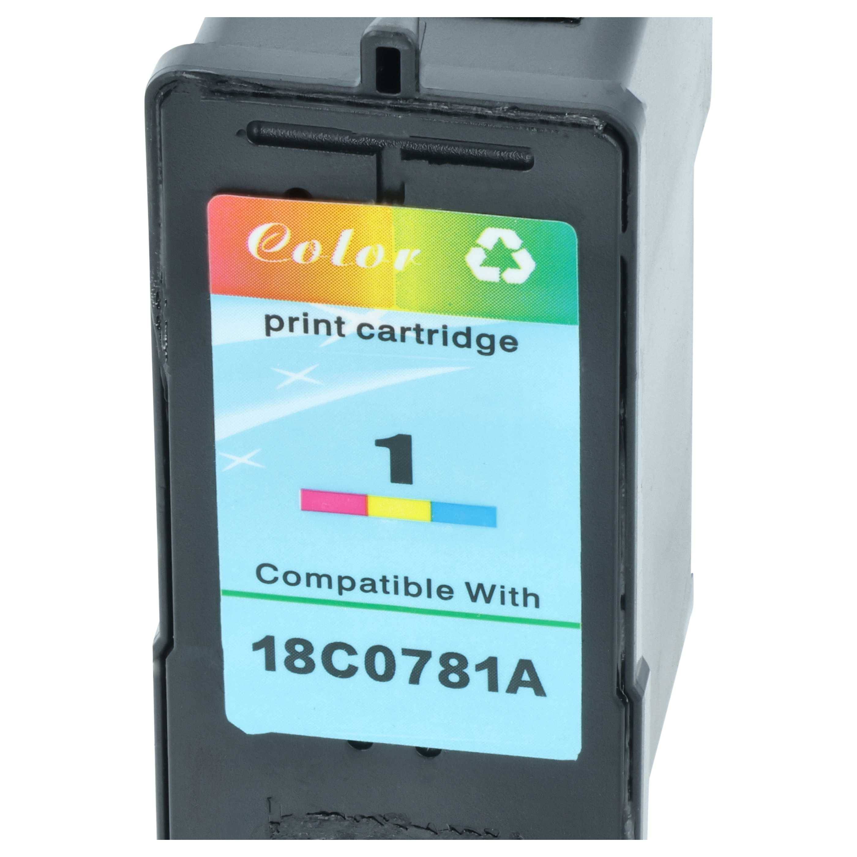 vhbw 3x Tintenpatronen kompatibel mit Lexmark X2450, X2470, X2330, X2350, X2310, X2315, X3480, Z730, X3450, X3470 Drucker - CMY (Wiederaufgefüllt)