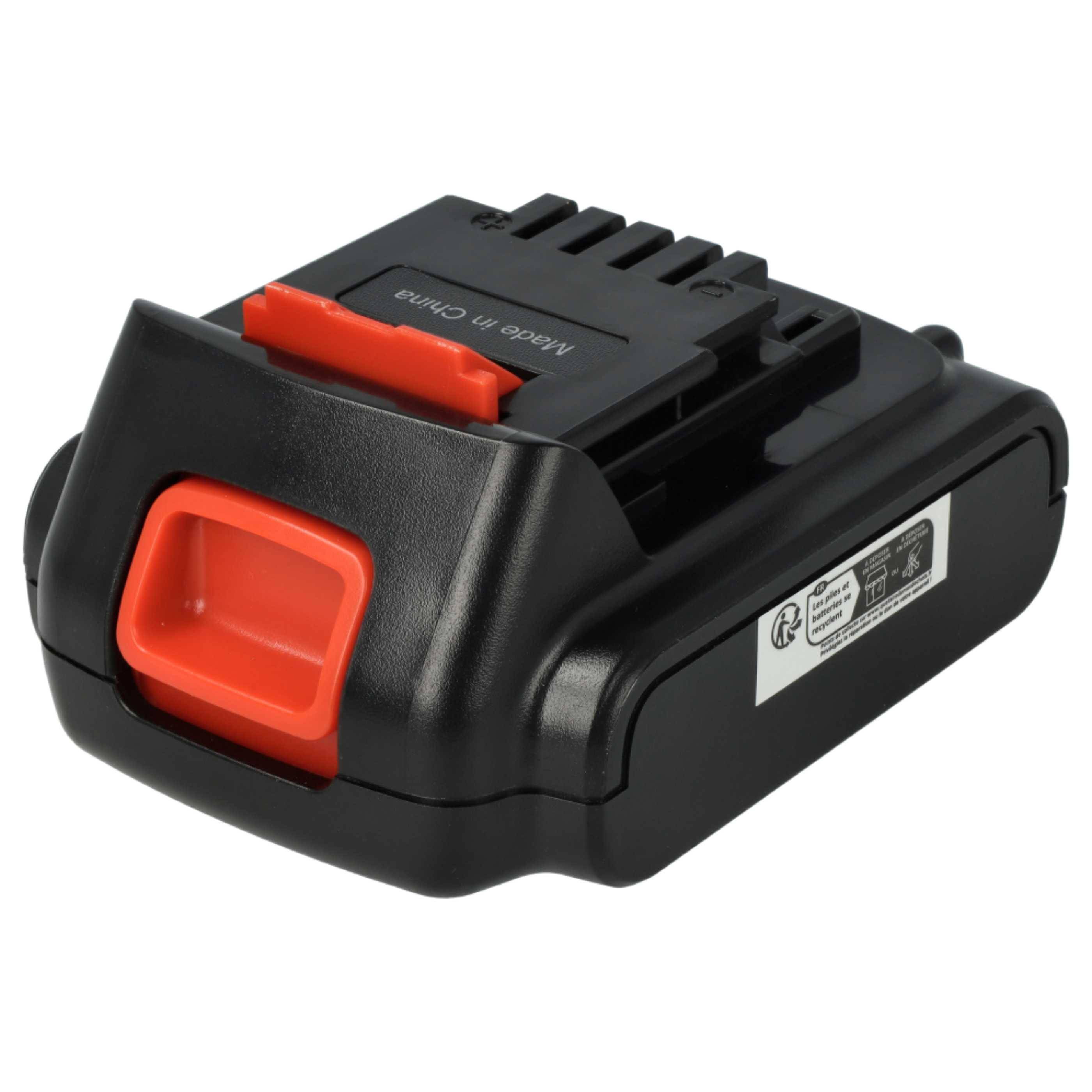 vhbw 2x Akku kompatibel mit Black & Decker EPL14, EPL148, LDX116, LDX116C, ASL148KB, LDX120C Werkzeug (1500 mAh, Li-Ion, 14,4 V)