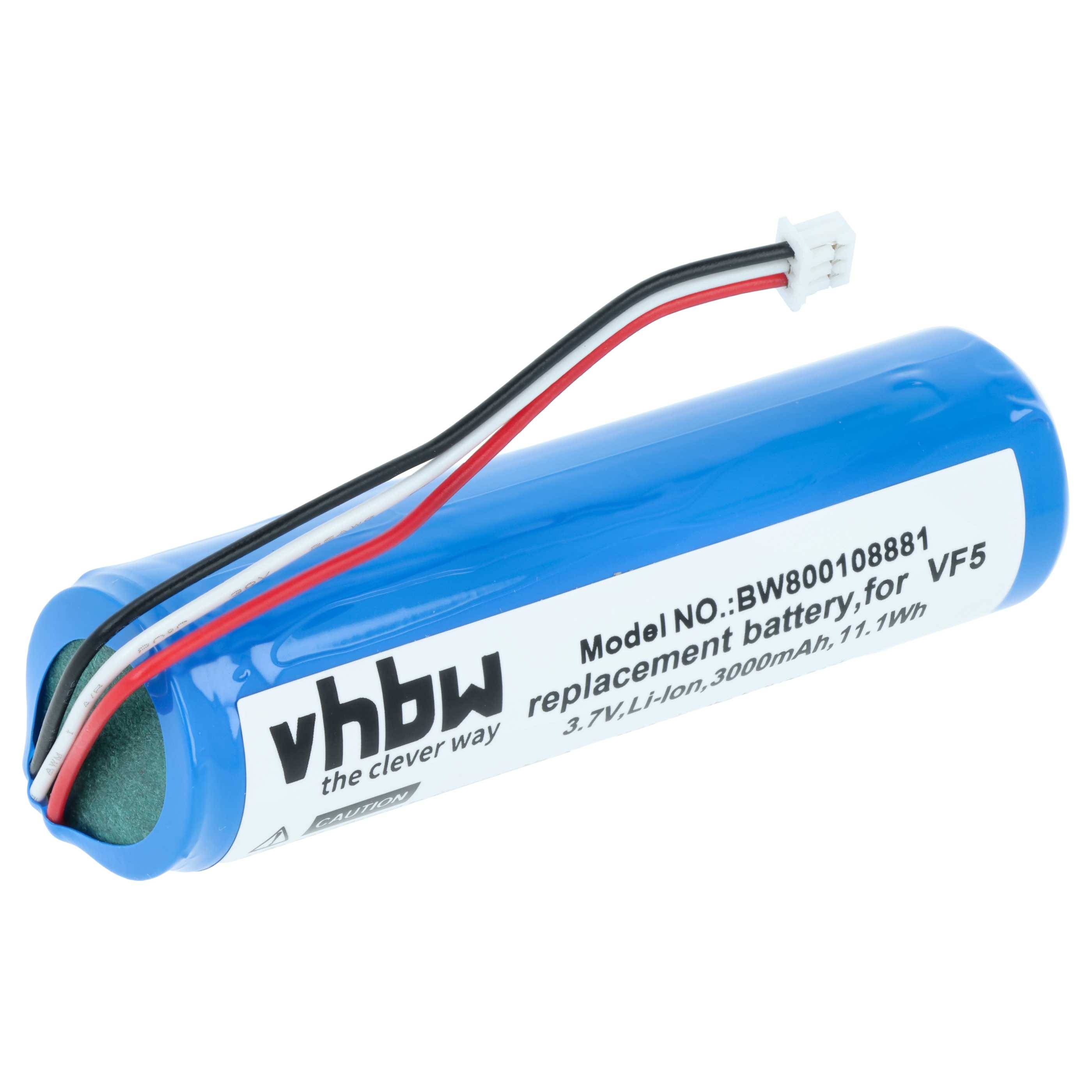 vhbw Akku kompatibel mit TomTom Go 600, 510, 710, 700, Classic, 910, 300, 500, 400 GPS Navigation Navi (3000 mAh, 3,7 V, Li-Ion)
