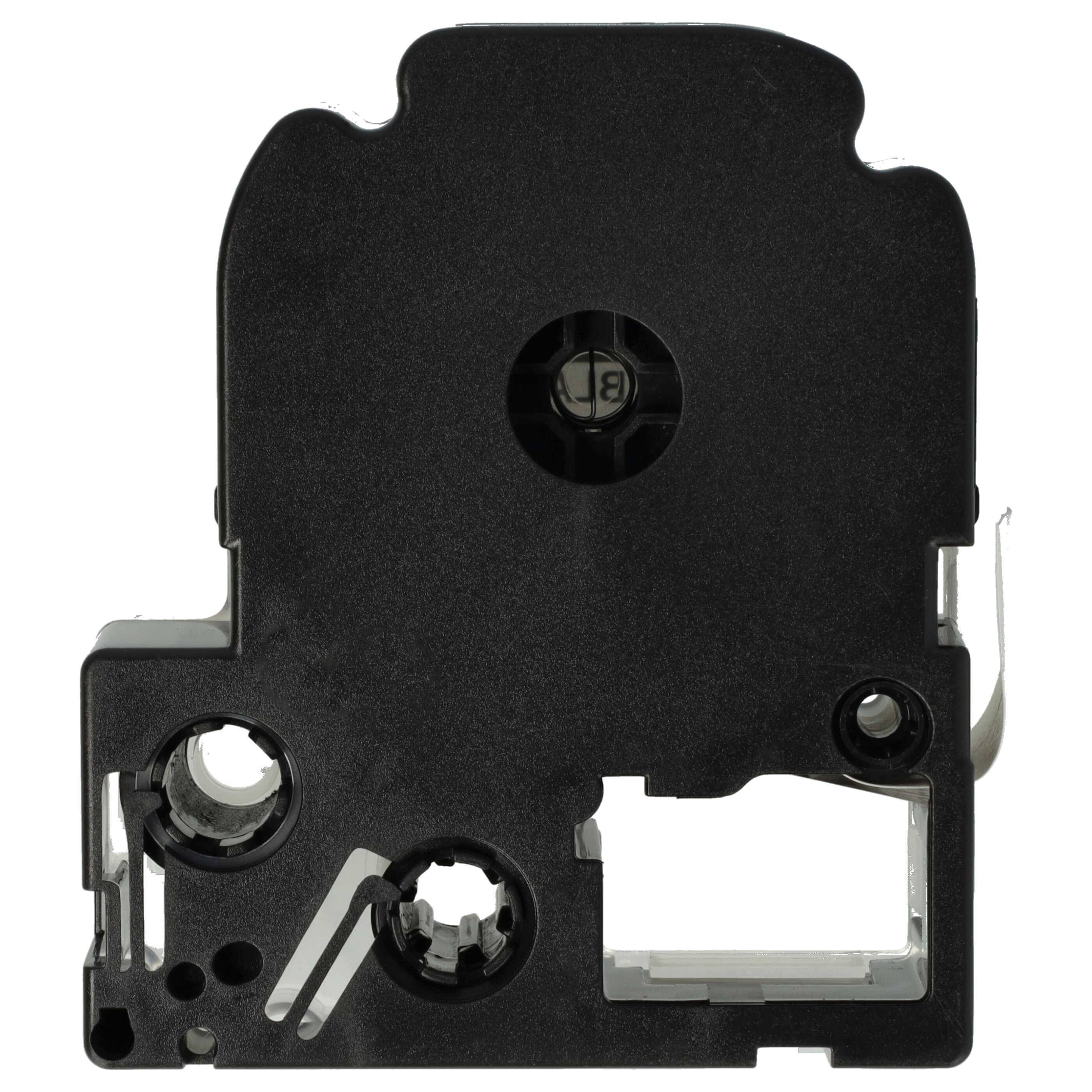 vhbw 2x Schriftband-Kassette Ersatz für Epson LC-6WBN für Etiketten-Drucker 8m x 24mm Schwarz auf Weiß