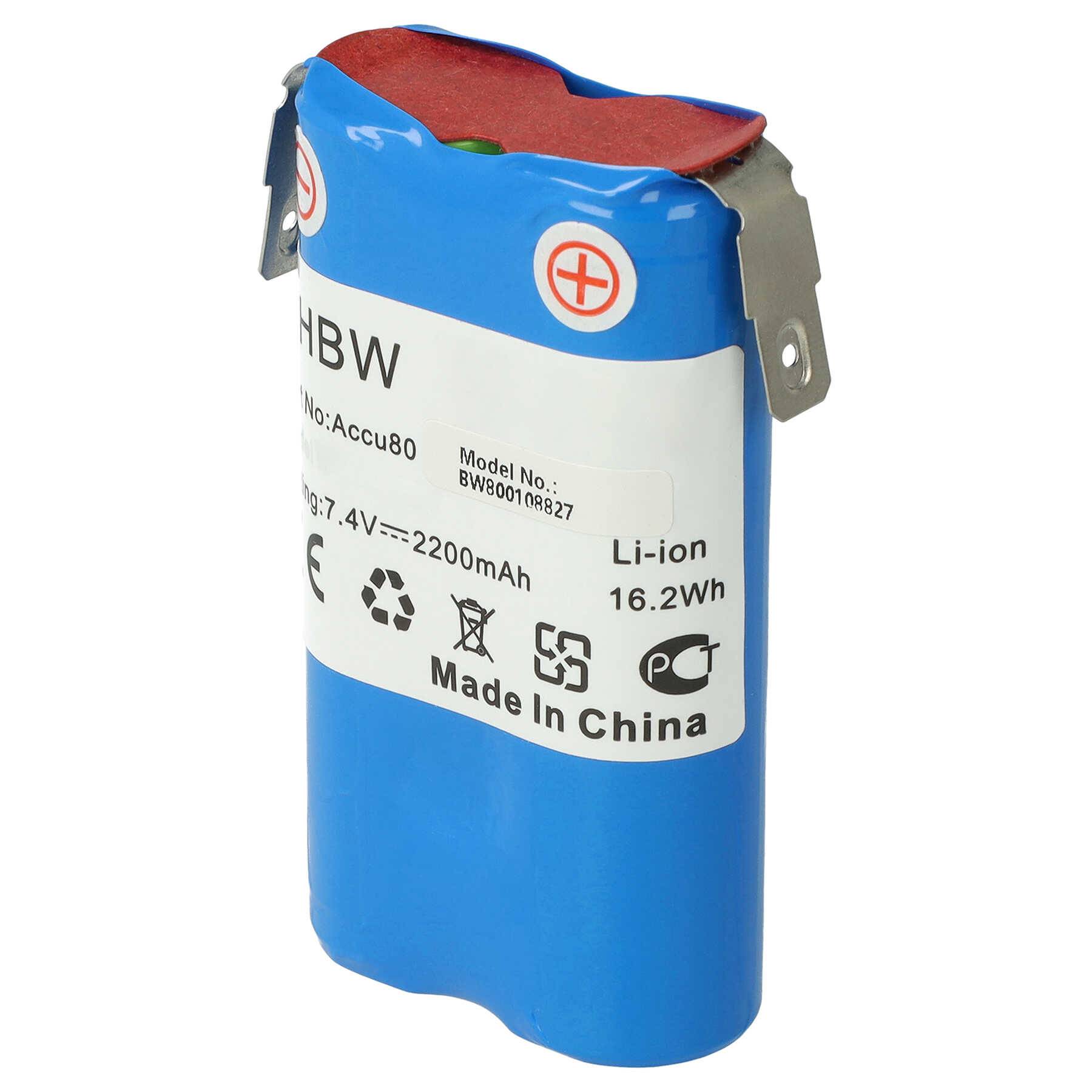 vhbw Akku Ersatz für 171062117682, 8802-00.640.00, Accu80 für Grasschere, Strauchschere (2200mAh 7,2V Li-Ion)