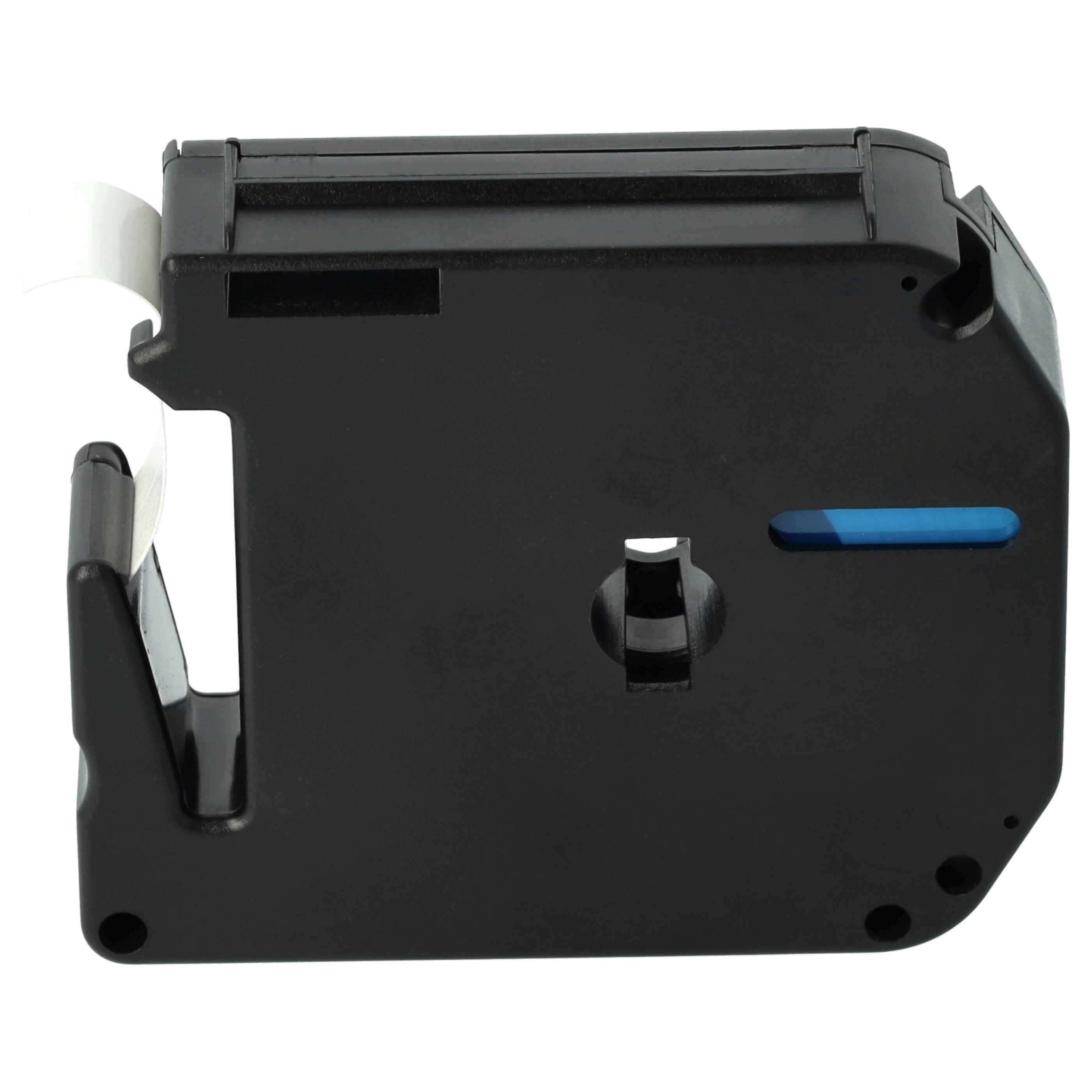 vhbw 50x Schriftband-Kassette kompatibel mit Brother P-Touch 80SCCP, BB4, 70SP, 90, 70SR, H100, 80, 85 Etiketten-Drucker 8m x 12mm Schwarz auf Weiß