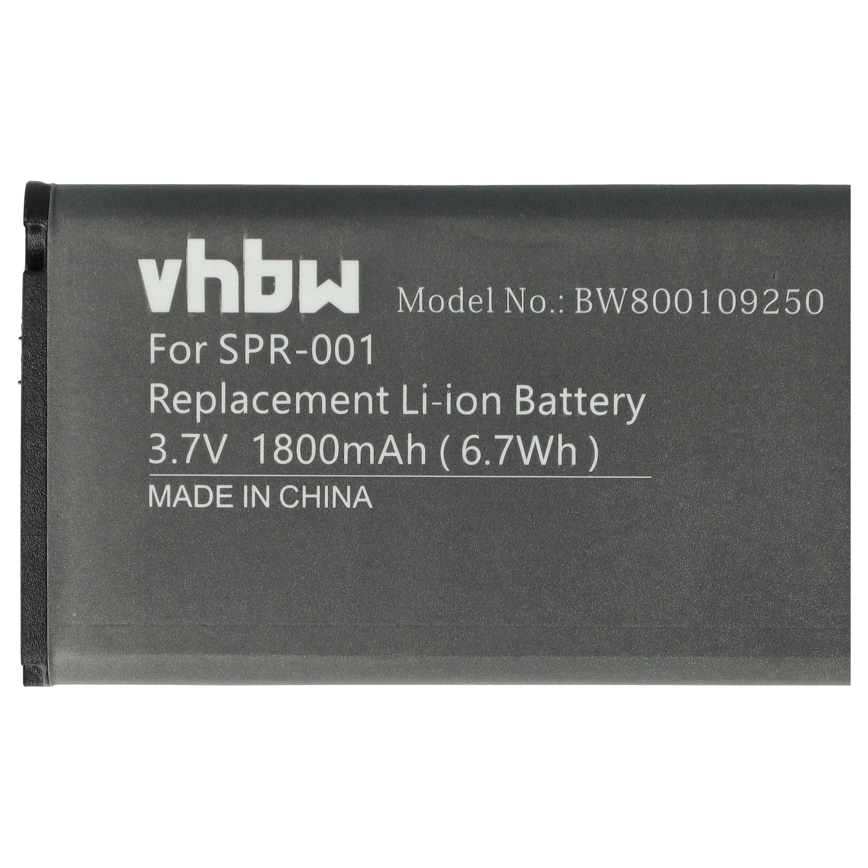 vhbw Akku kompatibel mit Nintendo 3DS LL, 3DS XL, DS XL 2015, New 3DS XL Ersatz für Nintendo SPR-001, SPR-003, SPR-A-BPAA-CO Spielekonsole (1800mAh