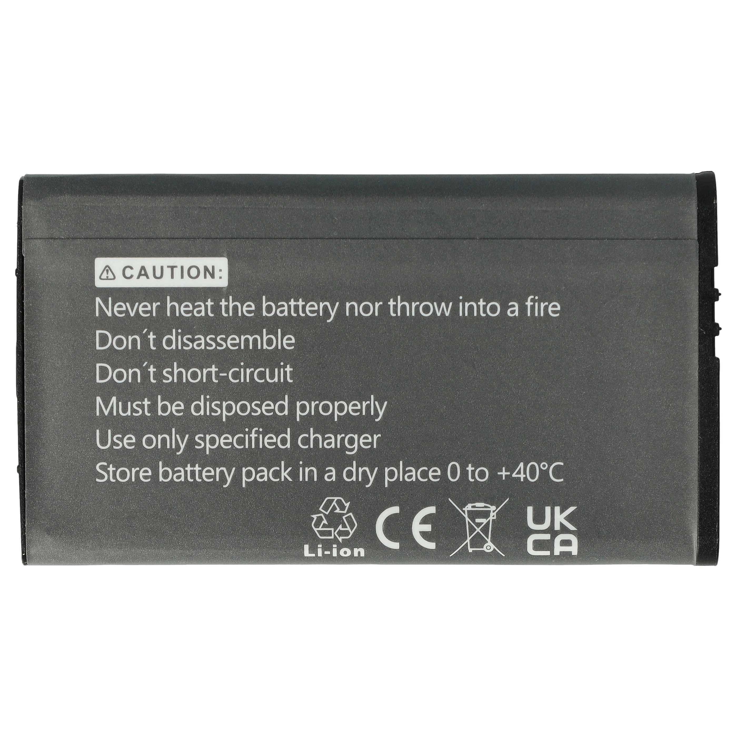 vhbw Akku kompatibel mit Nintendo 3DS LL, 3DS XL, DS XL 2015, New 3DS XL Ersatz für Nintendo SPR-001, SPR-003, SPR-A-BPAA-CO Spielekonsole (1800mAh