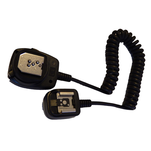 vhbw TTL Blitzkabel kompatibel mit Pentax K10, K10D, K-20, K20, K-100, K100, K-200, K200 Kamera, Blitzgerät - Synchronkabel, Ausziehbar auf 140cm
