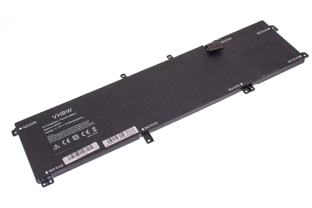 vhbw Akku Ersatz für Dell 0H76MY, 245RR, M2.5X5, T0TRM, 7D1WJ, H76MV, Y758W für Notebook (8100 mAh, 11,1 V, Li-Polymer)