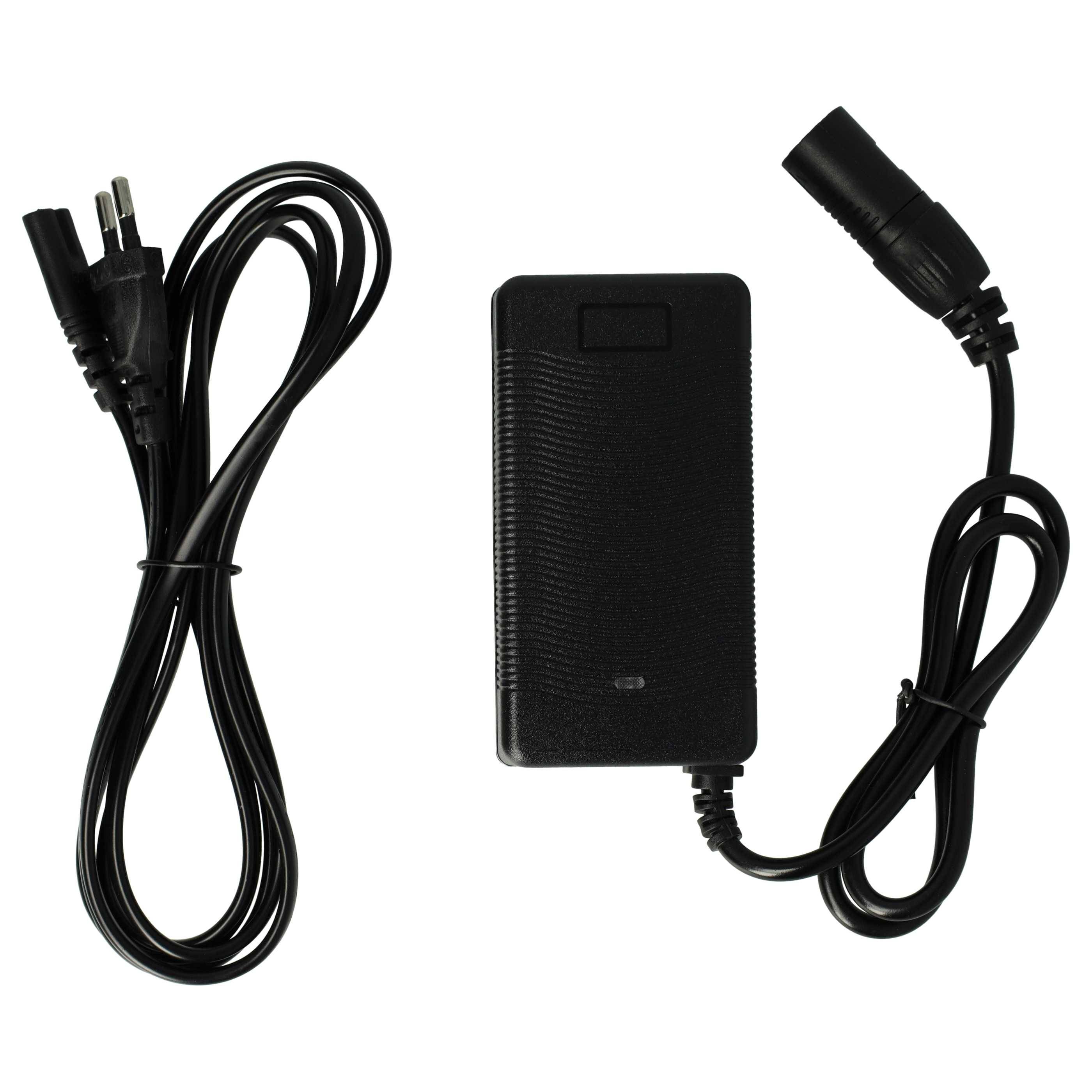 vhbw 220V Netzteil Ladegerät Ladekabel 52W kompatibel mit 24V Akku von Prophete 24V Trio Sattelrohr E-Bike