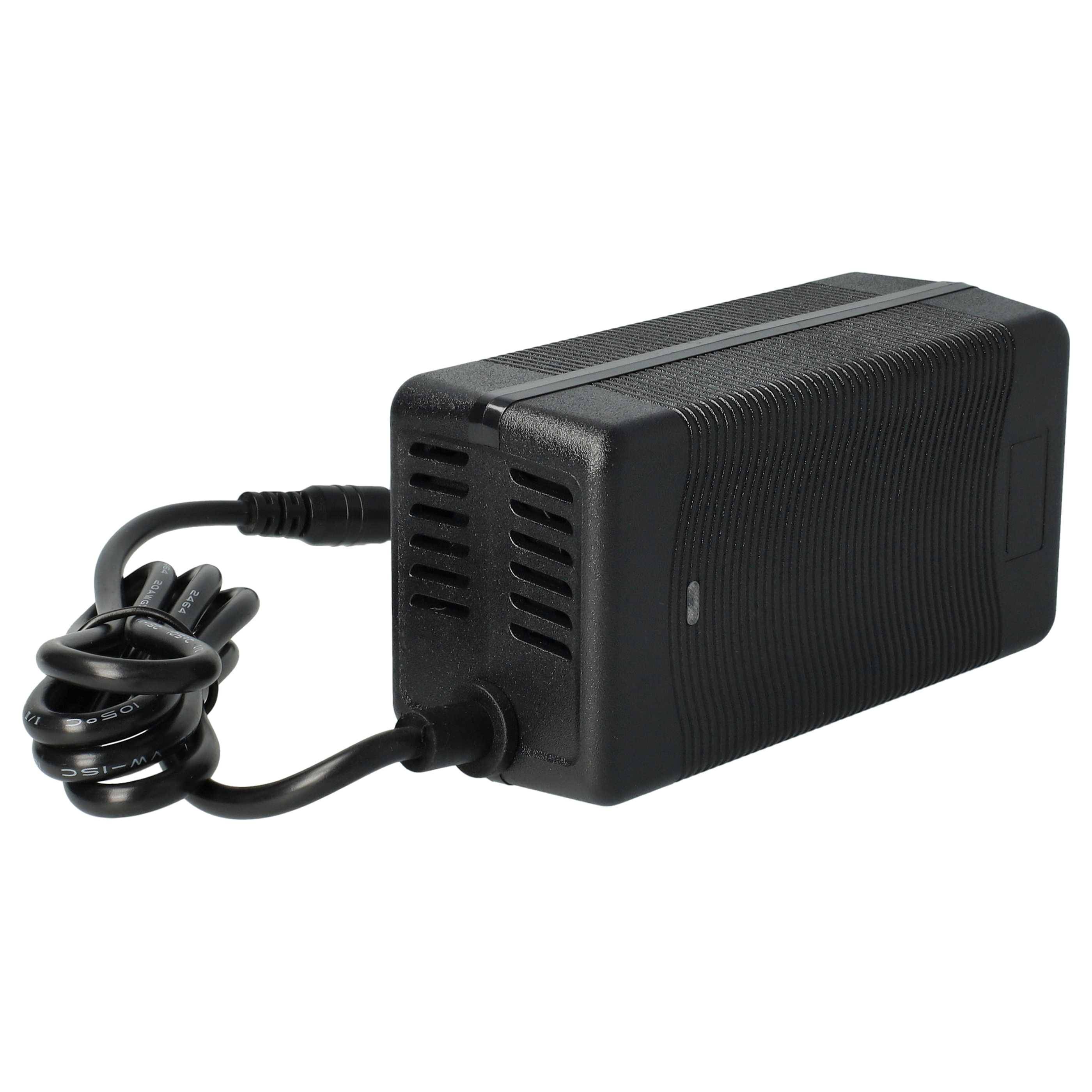 vhbw 220V Netzteil Ladegerät Ladekabel 52W kompatibel mit e-Bike, Pedelec, Elektrofahrrad Akkus mit Rundstecker-Anschluss.