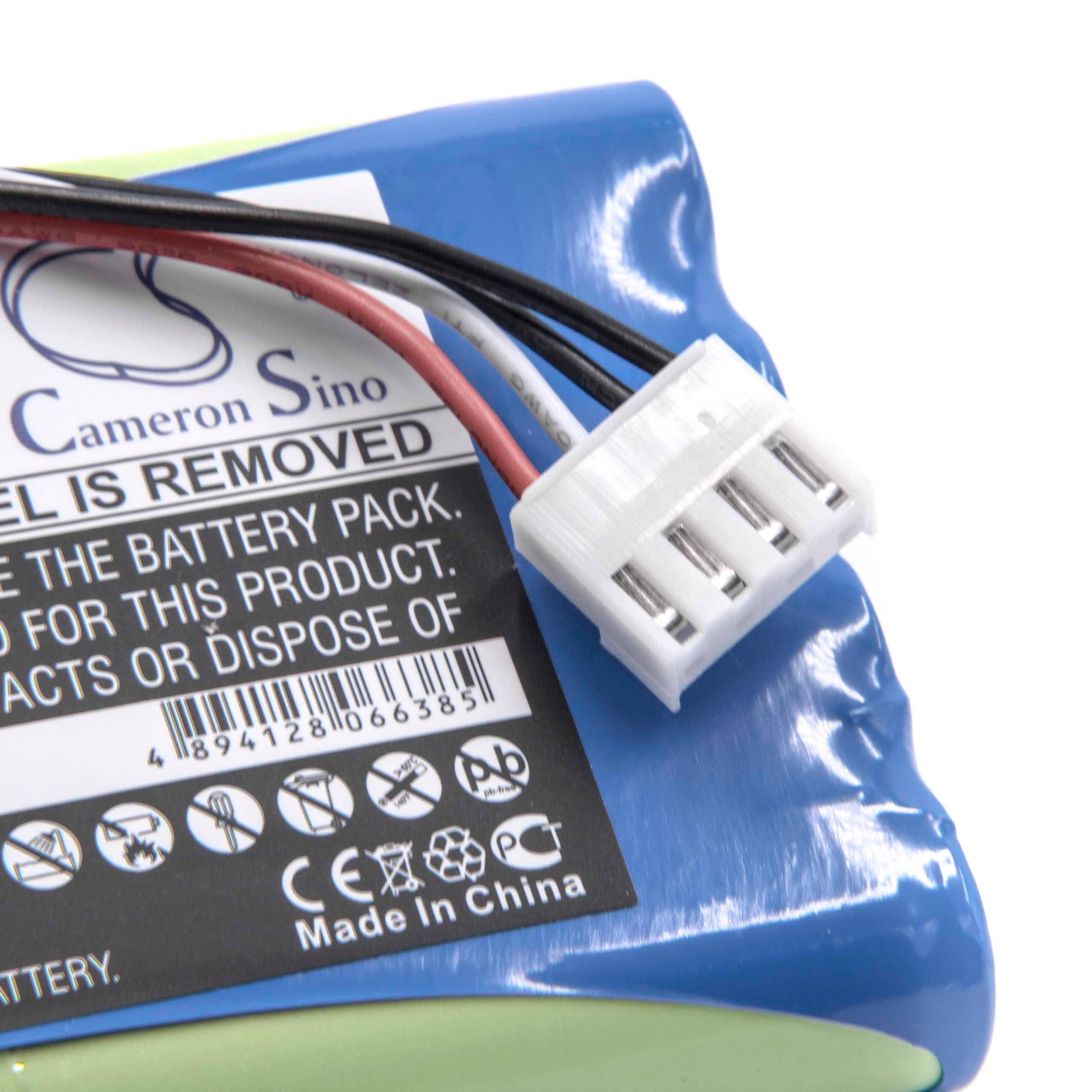 vhbw Akku kompatibel mit Fukuda CardiMax FX-8200, FX-7402 Medizintechnik (4000 mAh, 9,6 V, NiMH)