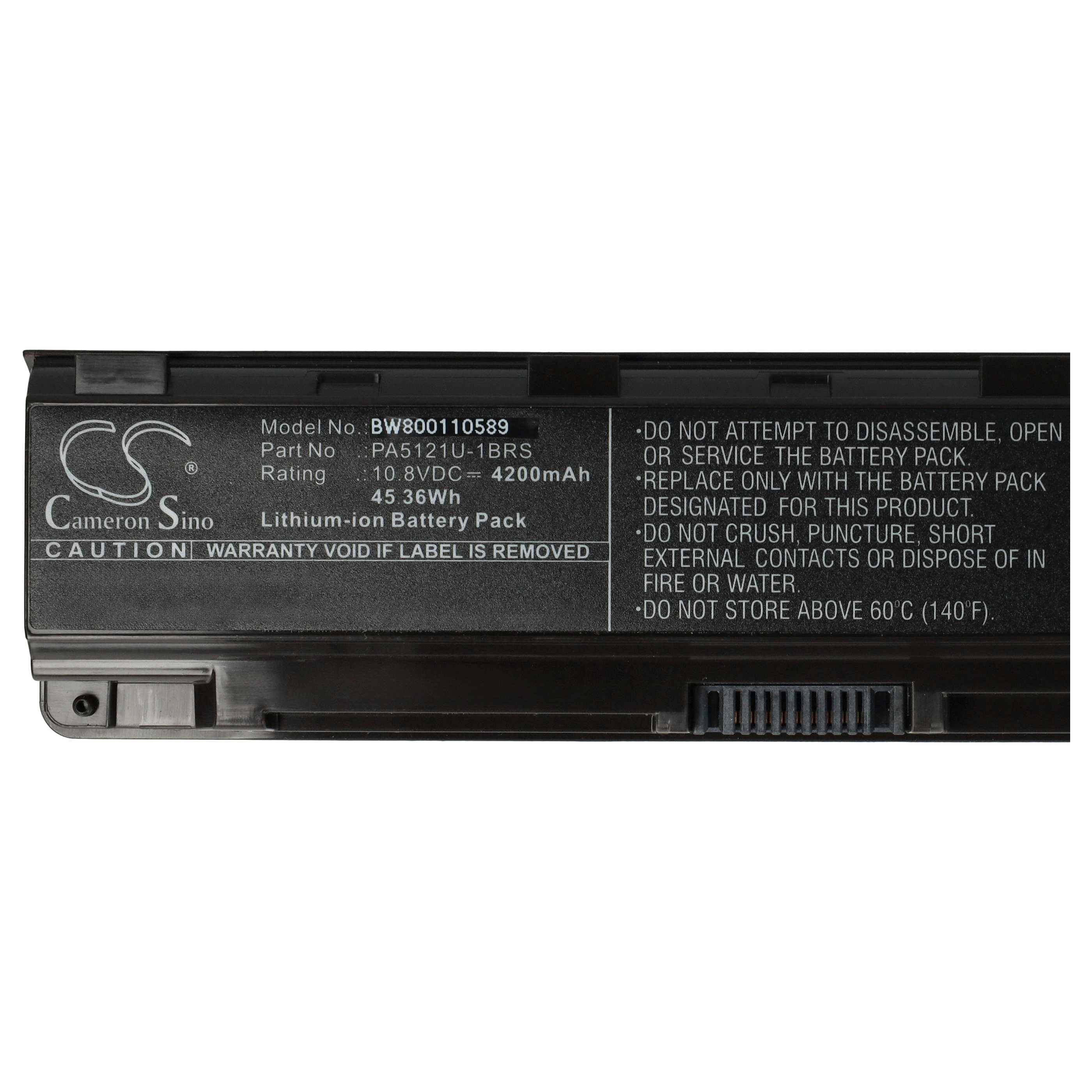 Lithium-Ionen-Batteriepack mit Warnaufkleber: „Nicht durchstechen, quetschen oder Feuer aussetzen. Nur durch das angegebene Modell ersetzen.