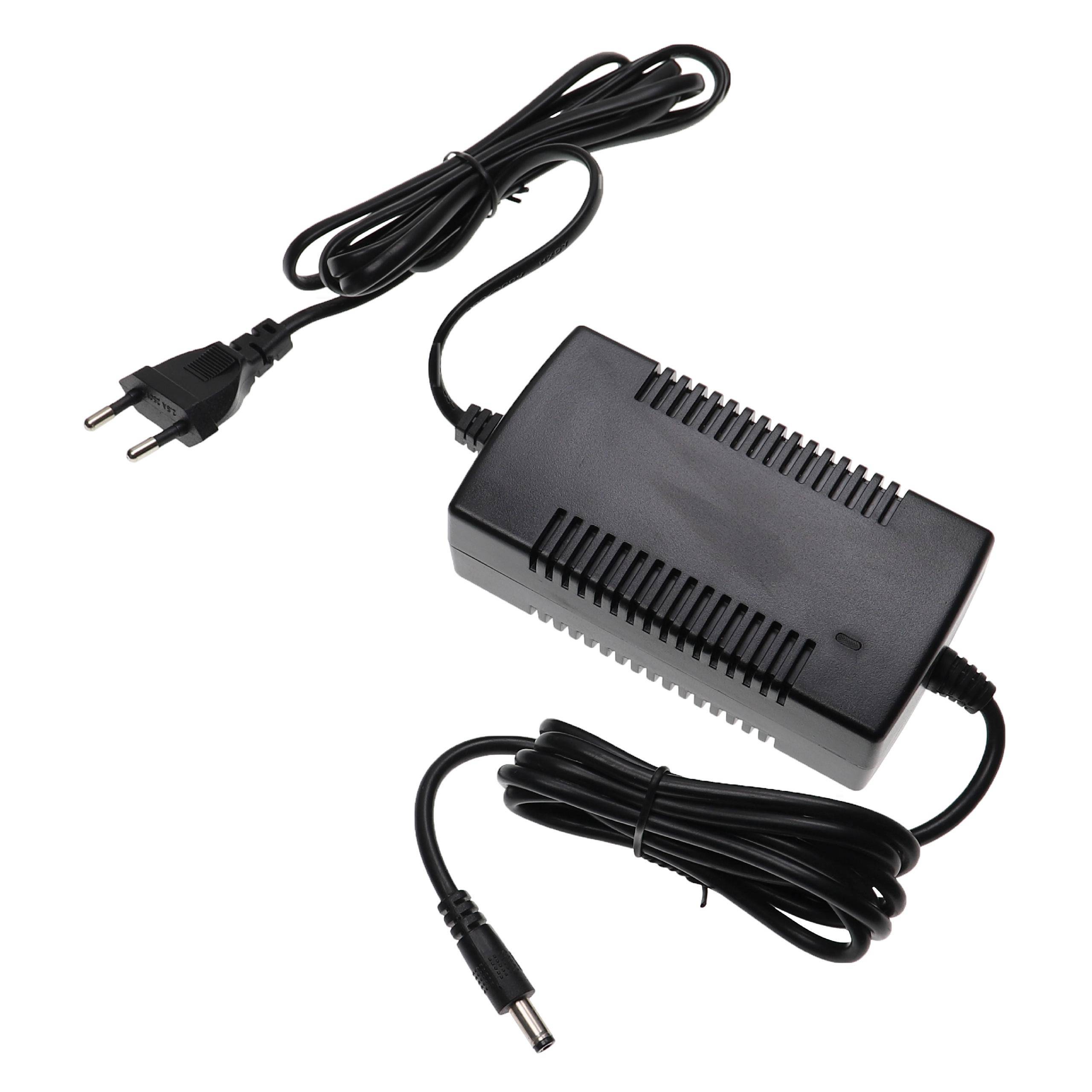 vhbw Ladegerät kompatibel mit Li-Ion Elektrofahrrad-Akkus mit 48V Spannung/Rundstecker-Anschluss E-Bike-, Pedelec-Akku