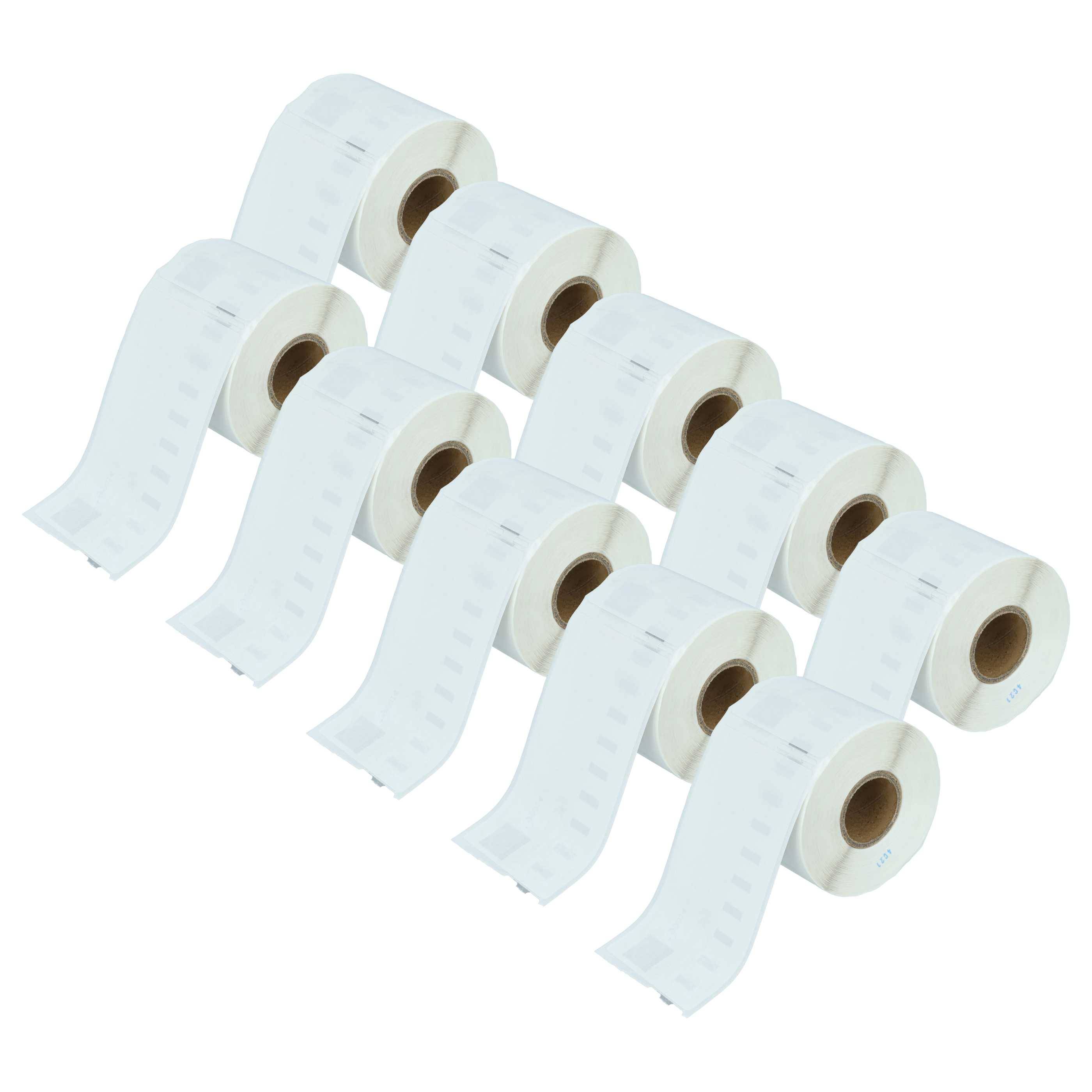 vhbw 10x Etiketten-Rolle 54mm x 101mm (220 Etiketten) kompatibel mit Dymo LabelWriter 310, 310 II, 320, 310 Turbo II Etiketten-Drucker