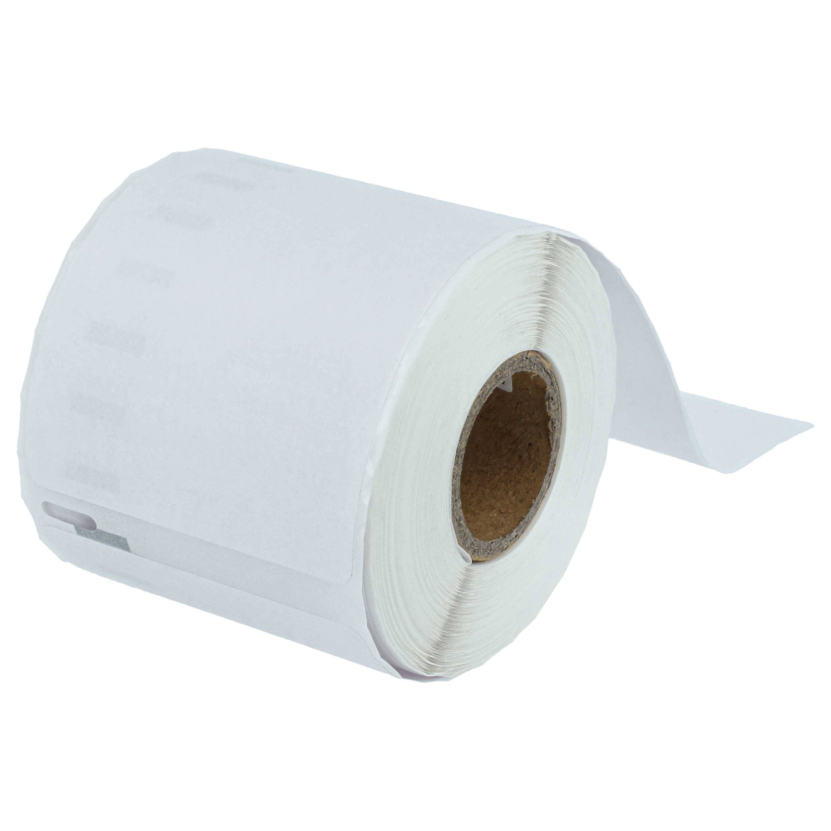 vhbw 10x Etiketten-Rolle 59mm x 190mm (110 Etiketten) kompatibel mit Dymo LabelWriter LW400 Turbo, LW450 Duo, LW450 Etiketten-Drucker Weiß