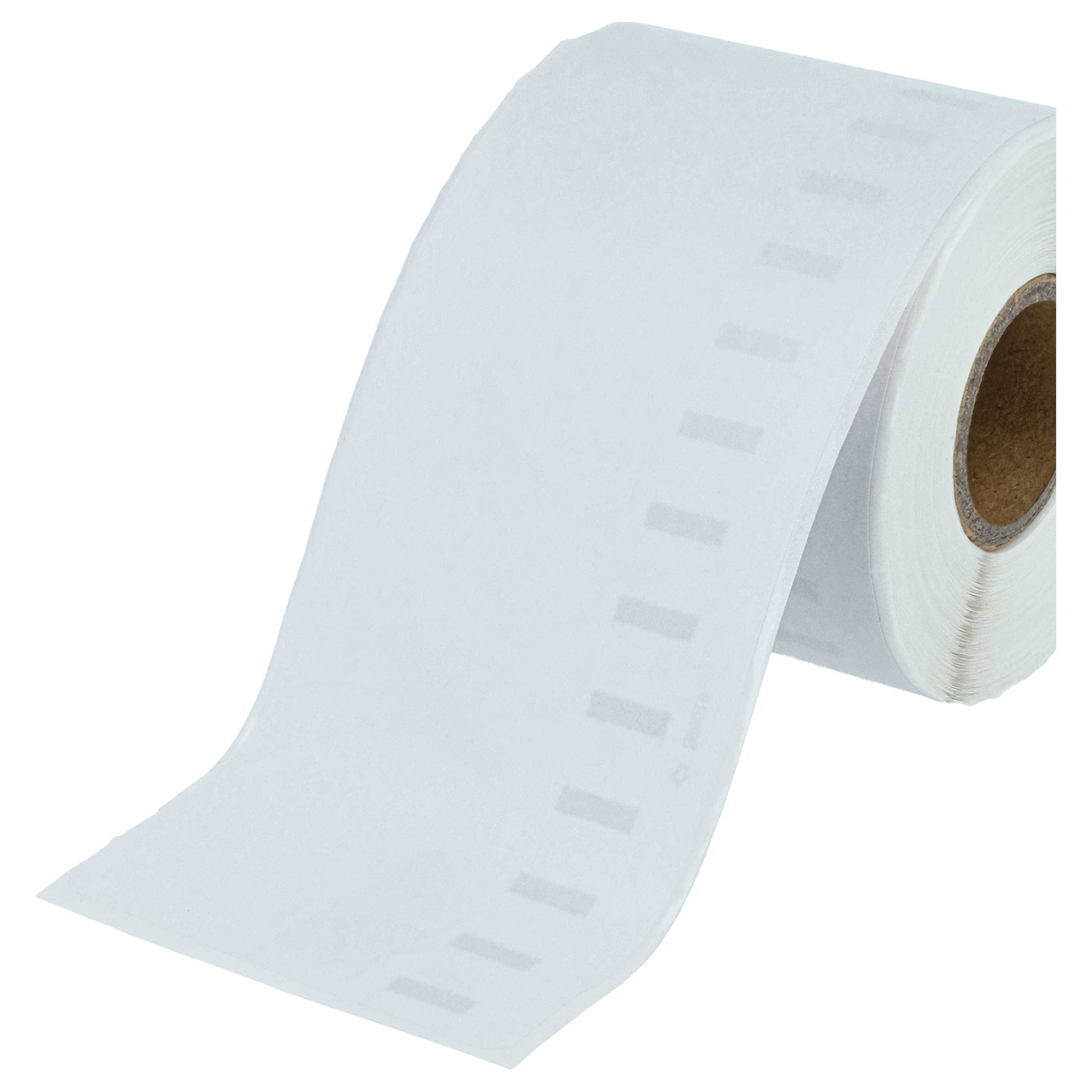 vhbw 10x Etiketten-Rolle 59mm x 190mm (110 Etiketten) kompatibel mit Dymo LabelWriter LW400 Turbo, LW450 Duo, LW450 Etiketten-Drucker Weiß