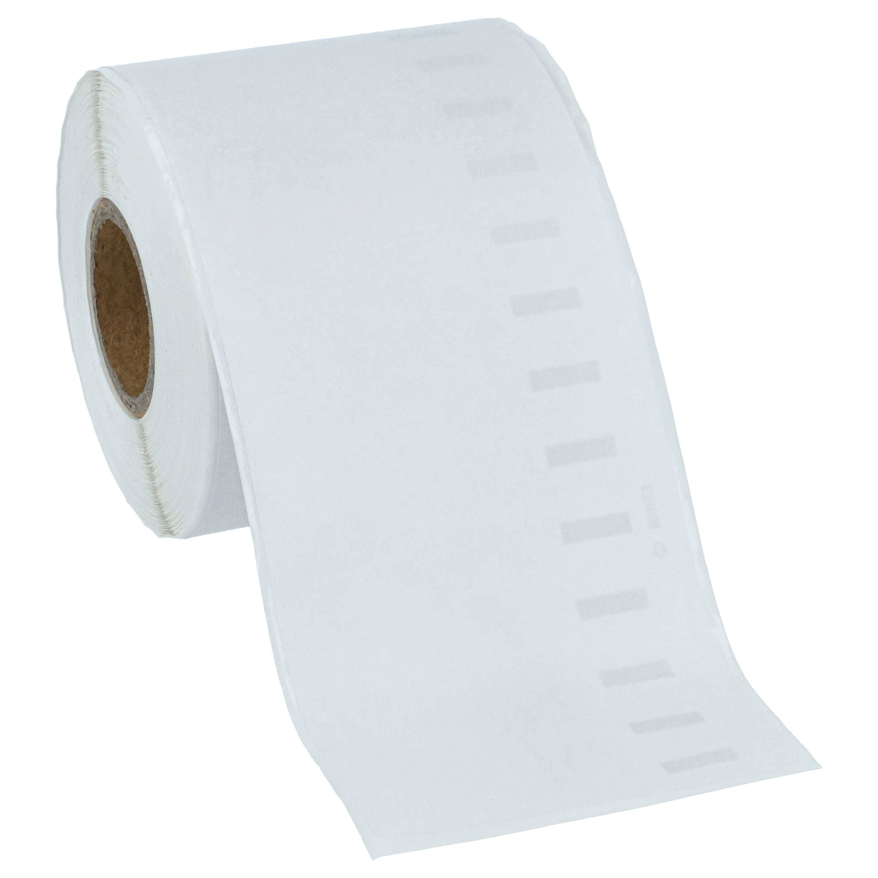 vhbw 5x Etiketten-Rolle 59mm x 190mm (110 Etiketten) kompatibel mit Dymo LabelWriter 330 Turbo II, 400 Duo Etiketten-Drucker Weiß