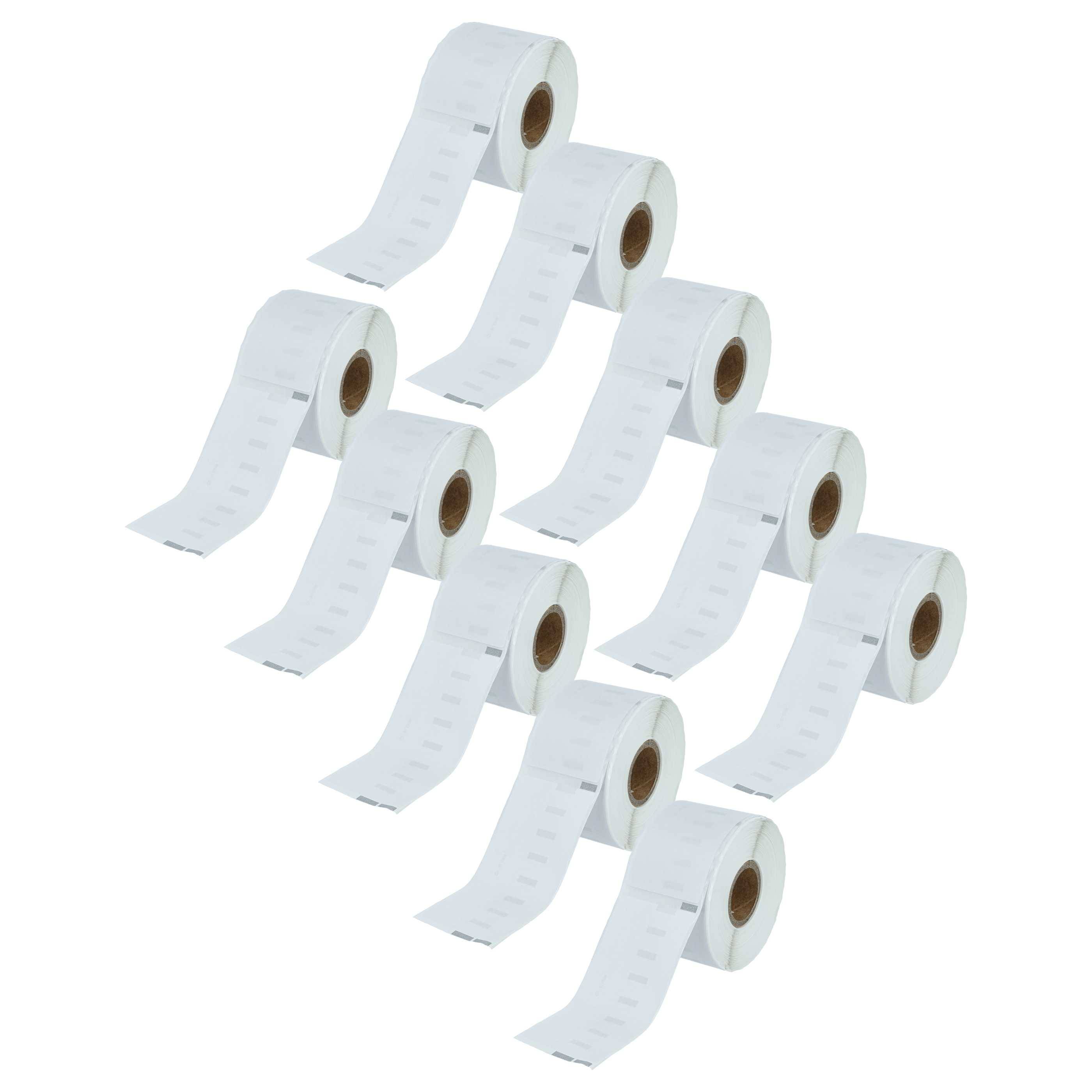 vhbw 10x Etiketten-Rolle 41mm x 89mm (300 Etiketten) kompatibel mit Dymo LabelWriter 400 Turbo, EL40, 400 Duo, EL60 Etiketten-Drucker