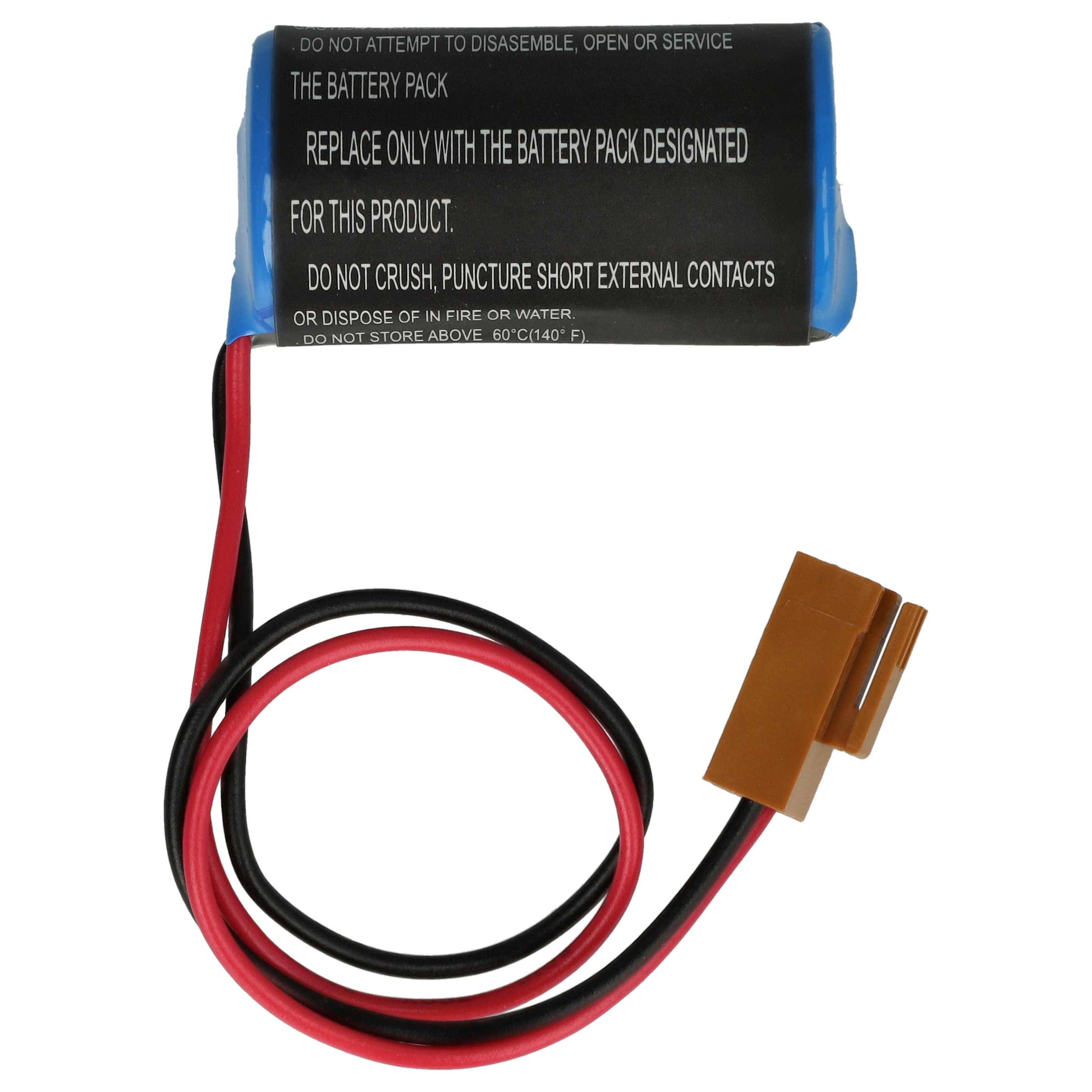 vhbw 5x Batterie kompatibel mit Fanuc Power Mate D (CNC System Amplifier) Industrieroboter (1200 mAh, 3 V, Li-MnO2)