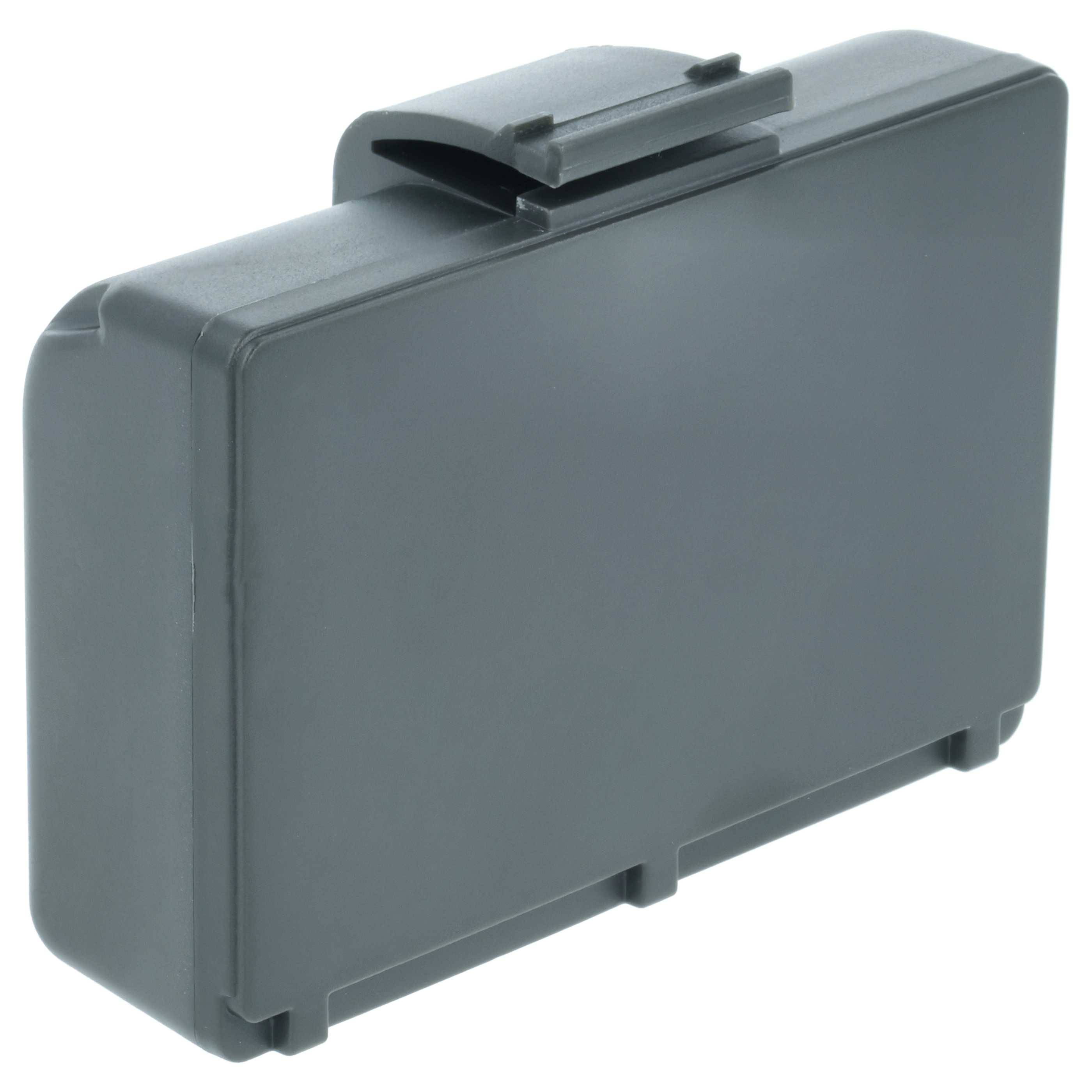 Ein rechteckiges Kunststoffgehäuse mit einem sicheren Verschluss auf der Oberseite, das üblicherweise zur Unterbringung von elektronischen Bauteilen oder Batterien verwendet wird.