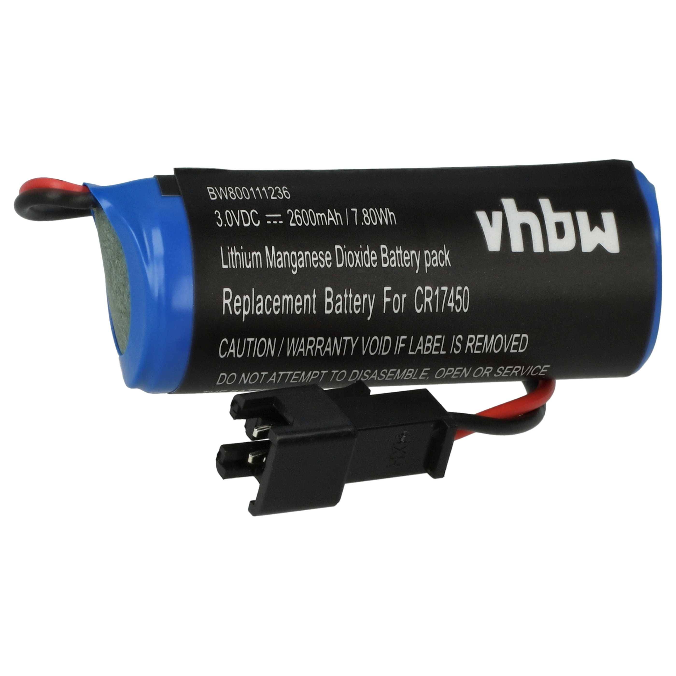 vhbw Akku Ersatz für CR17450E-R, CR17450ER, CR17450 für PLC Programmable Logic Controller (2600 mAh, 3 V, Li-Ion)