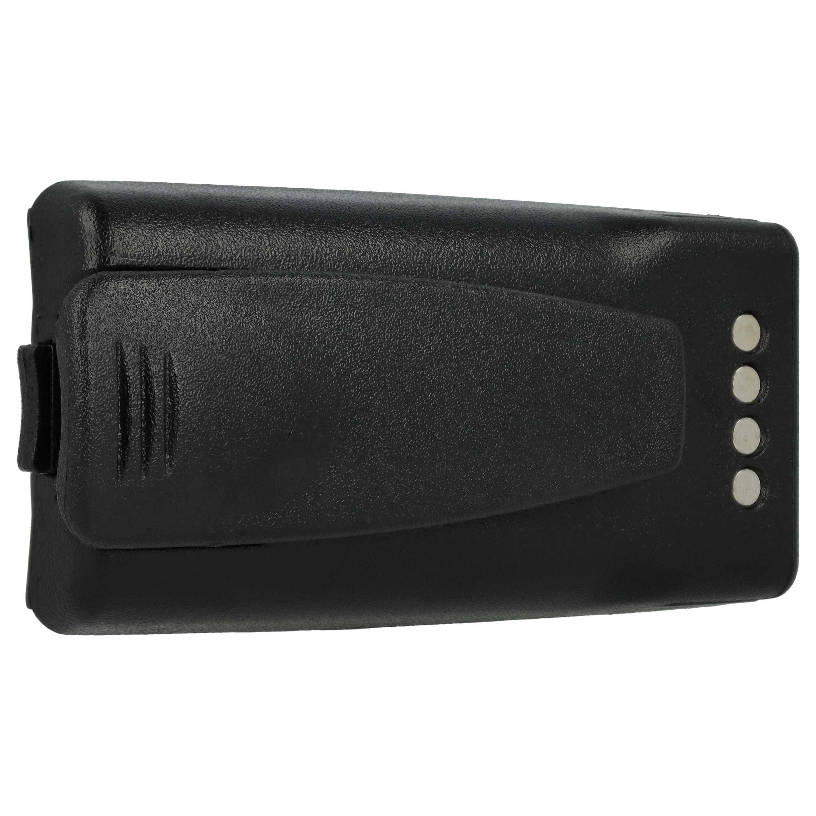 vhbw Akku kompatibel mit Motorola CP110, EP150, RDM2070D, RDU2020, A12, A10 Funkgerät, Walkie Talkie (2200 mAh, 7,5 V, Li-Ion) + Gürtelclip