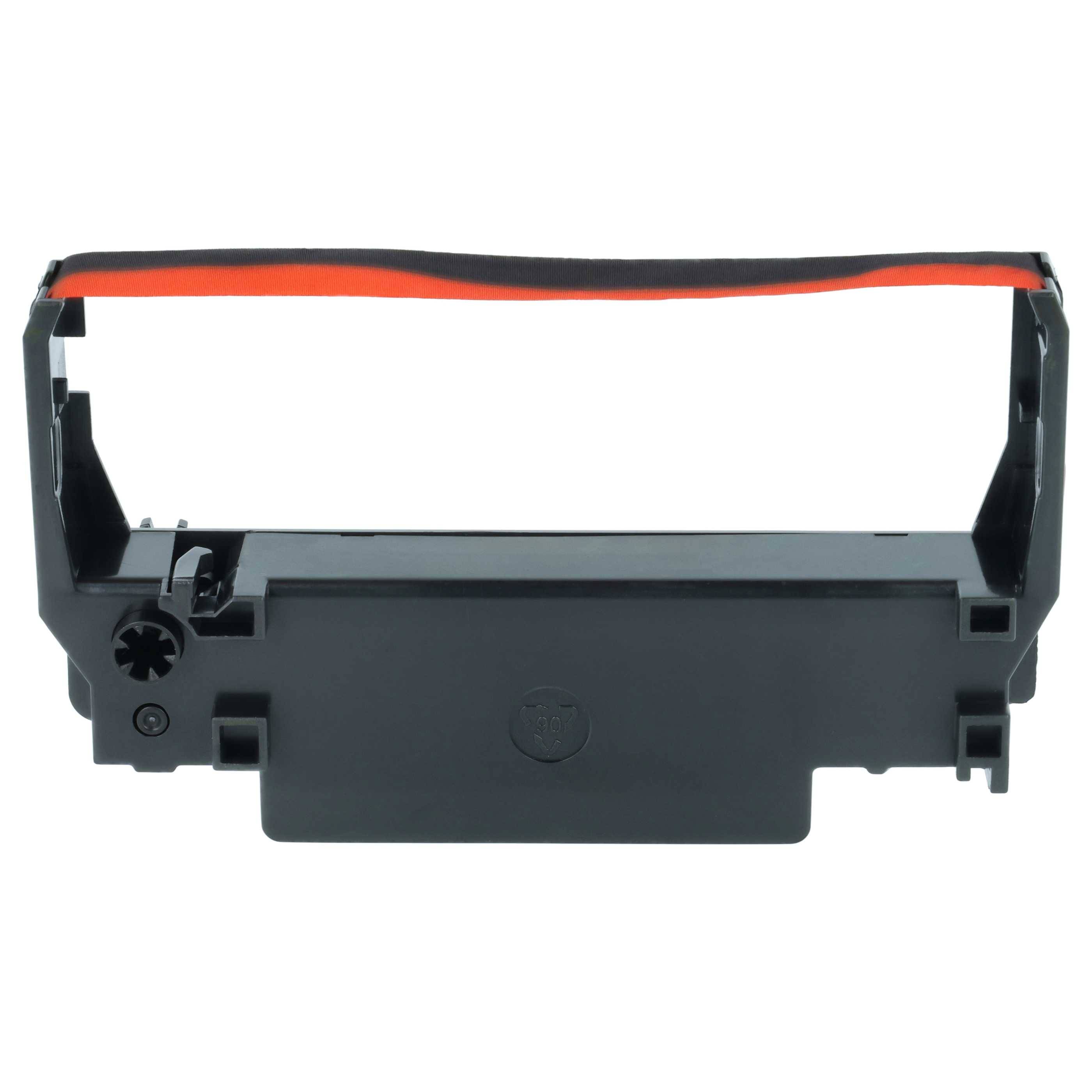 vhbw Farbband Schriftband kompatibel mit ADS Anker Data System 4008, F 140 Nadeldrucker, Bondrucker - Schwarz, Rot - Ersatz für ERC-30