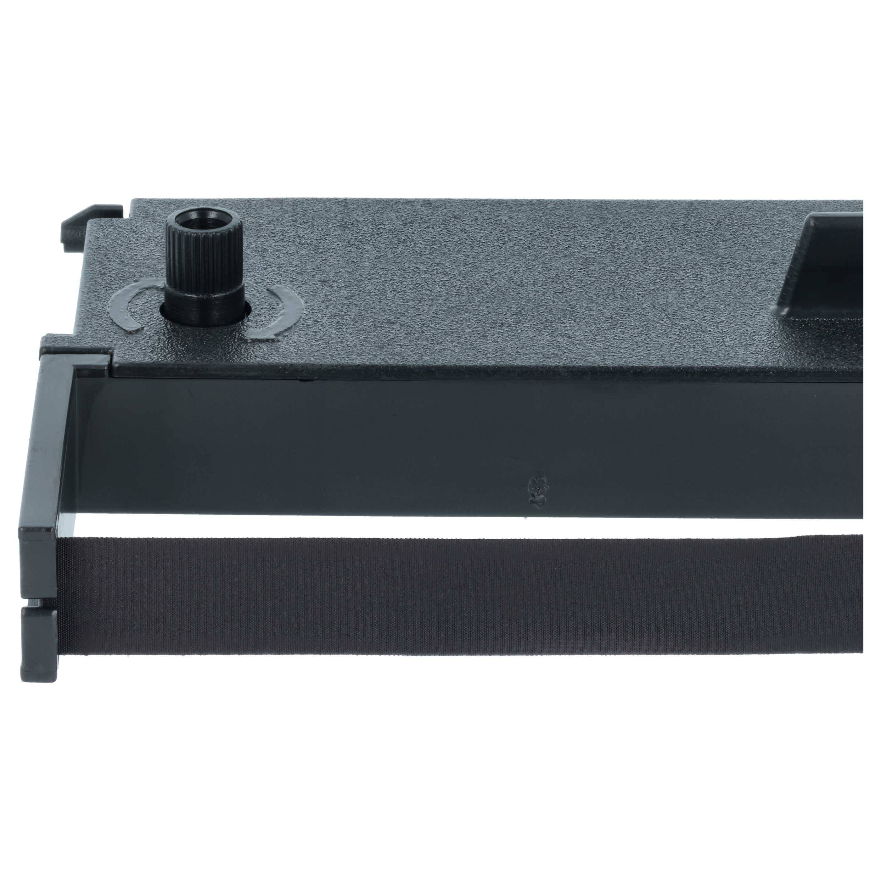 vhbw 5x Farbband Schriftband kompatibel mit TEC RE 3500 Nadeldrucker, Bondrucker - Schwarz