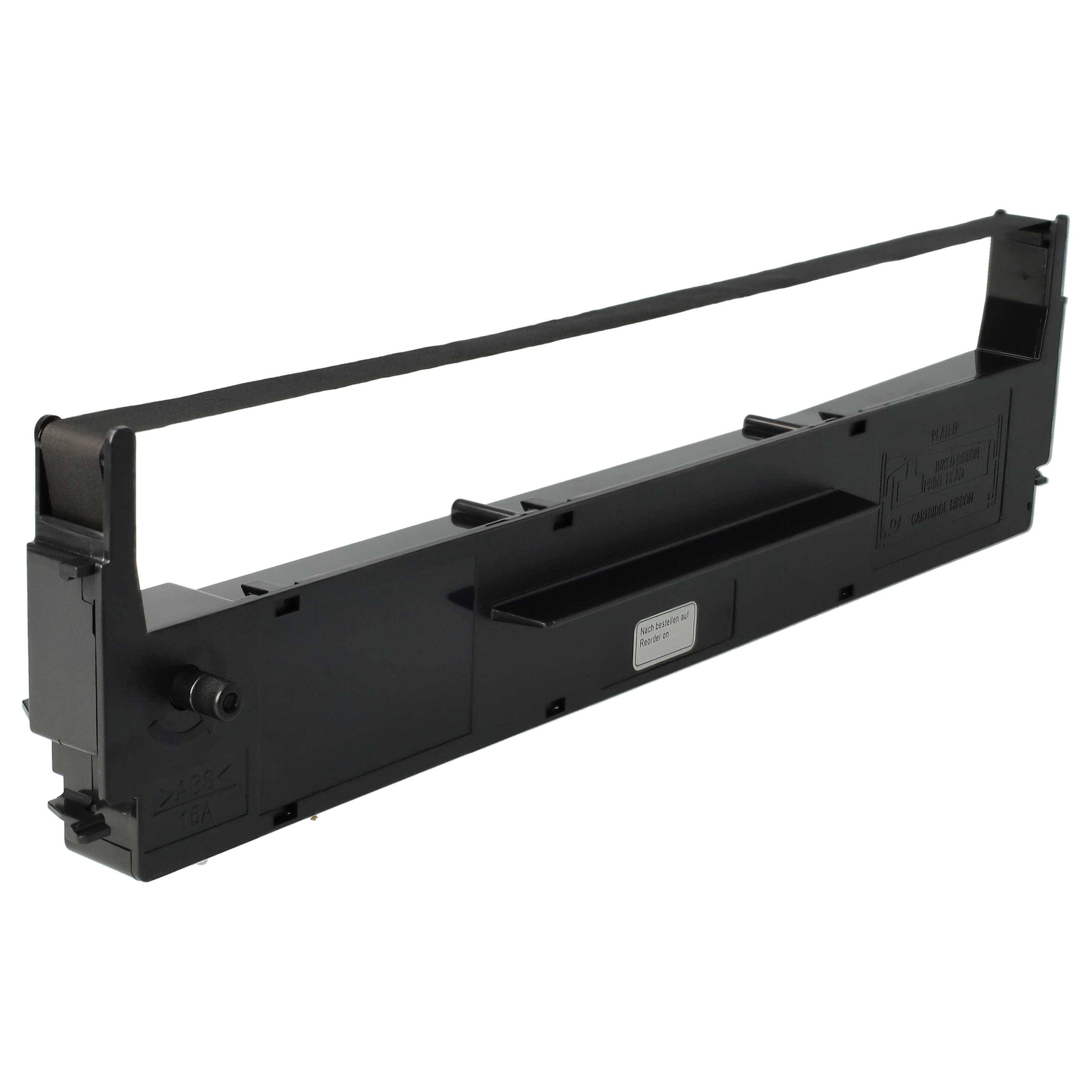 vhbw Farbband Schriftband kompatibel mit Epson LX850, M3210, M3310, M90, MX70, MX80, MX80F, MX80T Nadeldrucker, Bondrucker - Schwarz - Ersatz für