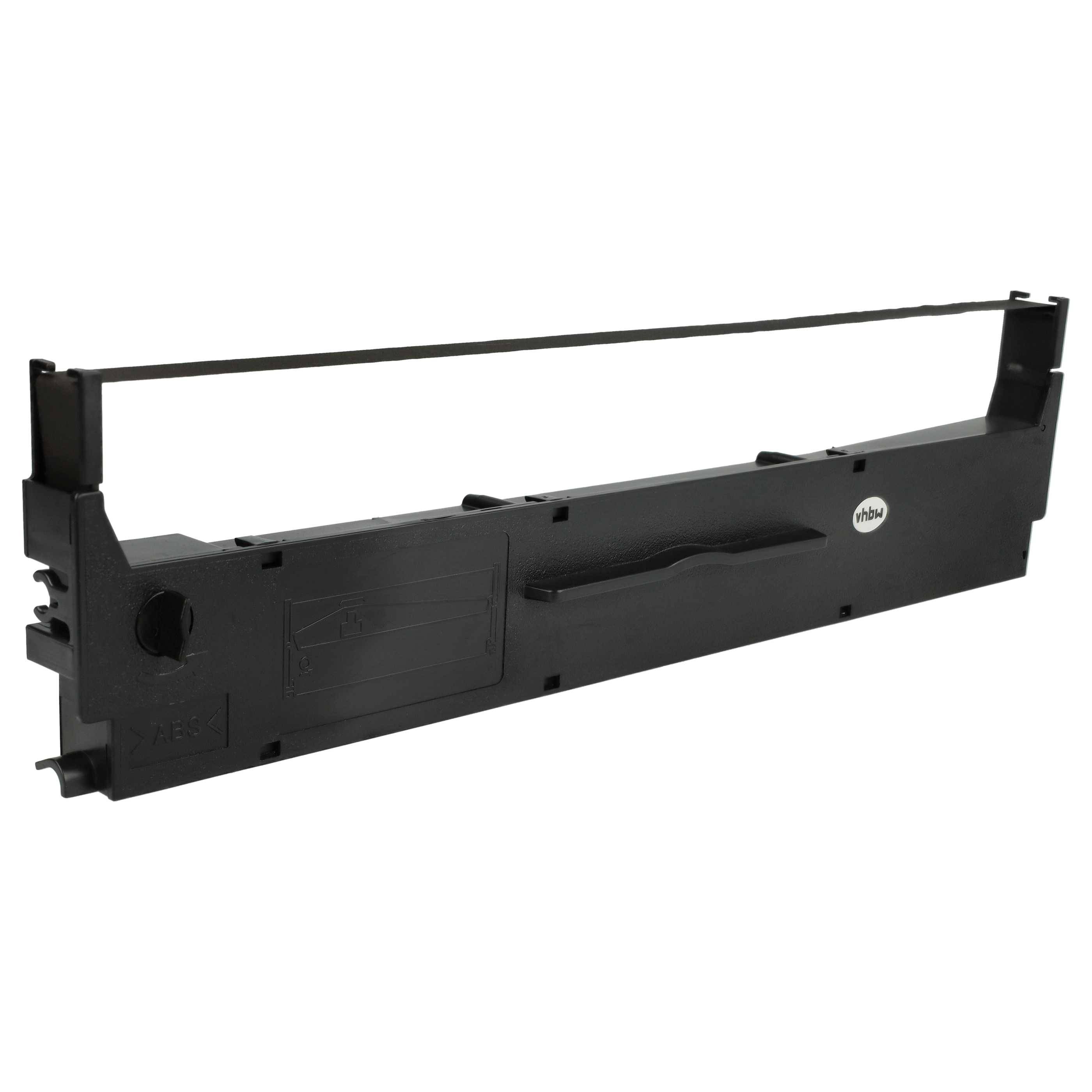vhbw Farbband Schriftband Ersatz für Epson S015637, C13S015647 für Nadeldrucker, Bondrucker - Schwarz