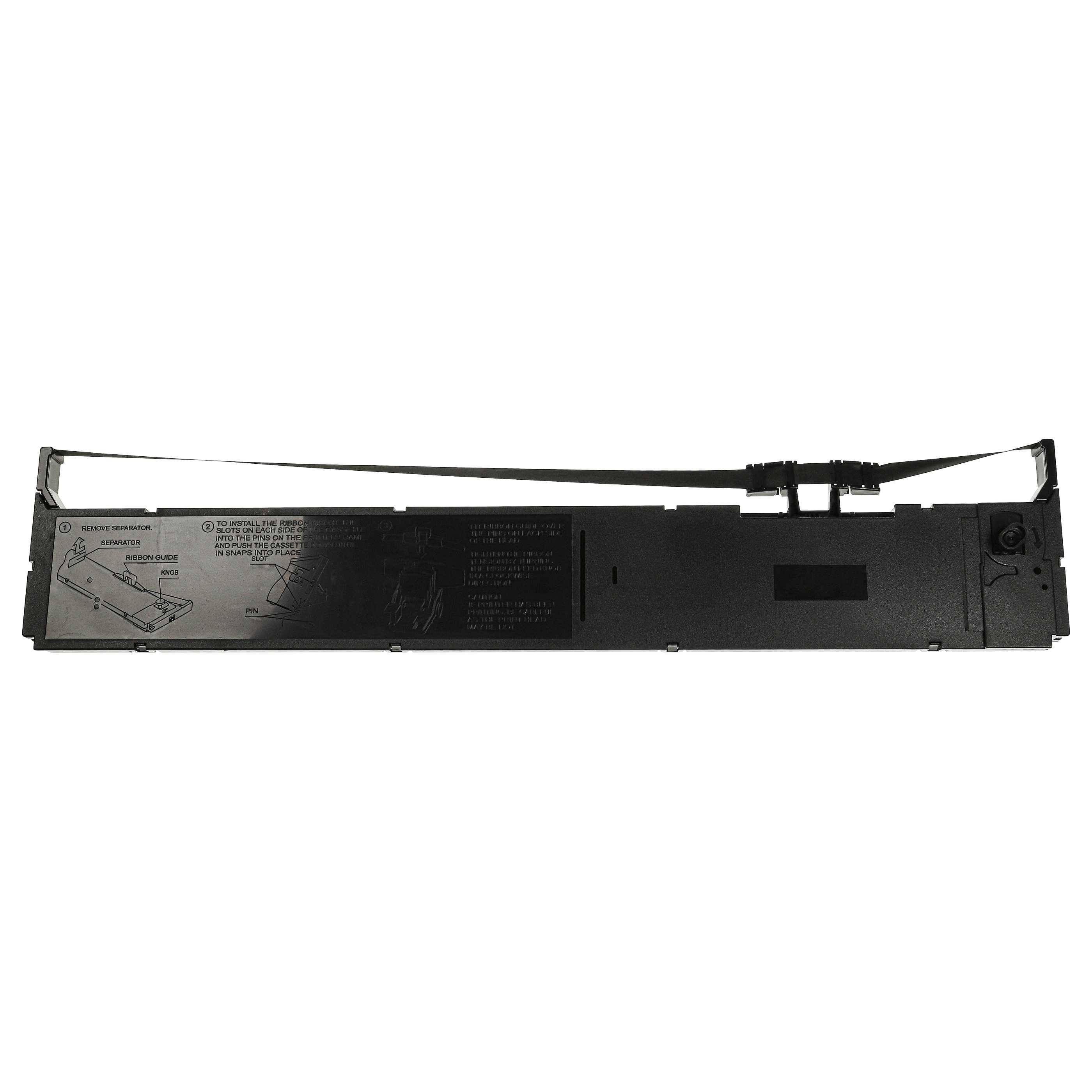vhbw Farbband Schriftband kompatibel mit Epson DFX 9000 N | DFX 9000 Serie, DFX 9000 Nadeldrucker, Bondrucker - Schwarz